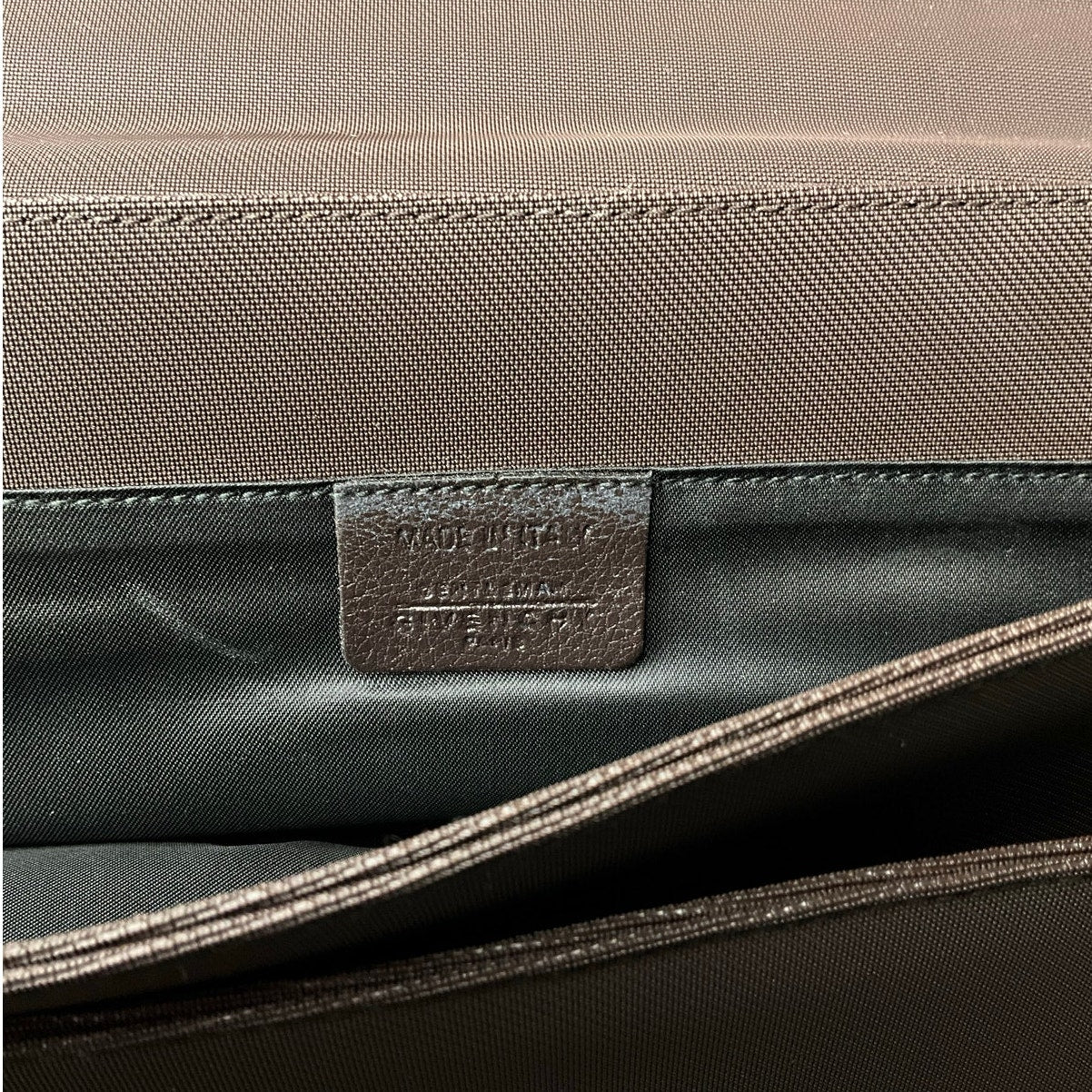 Givenchy Brown Leather Laptop Case