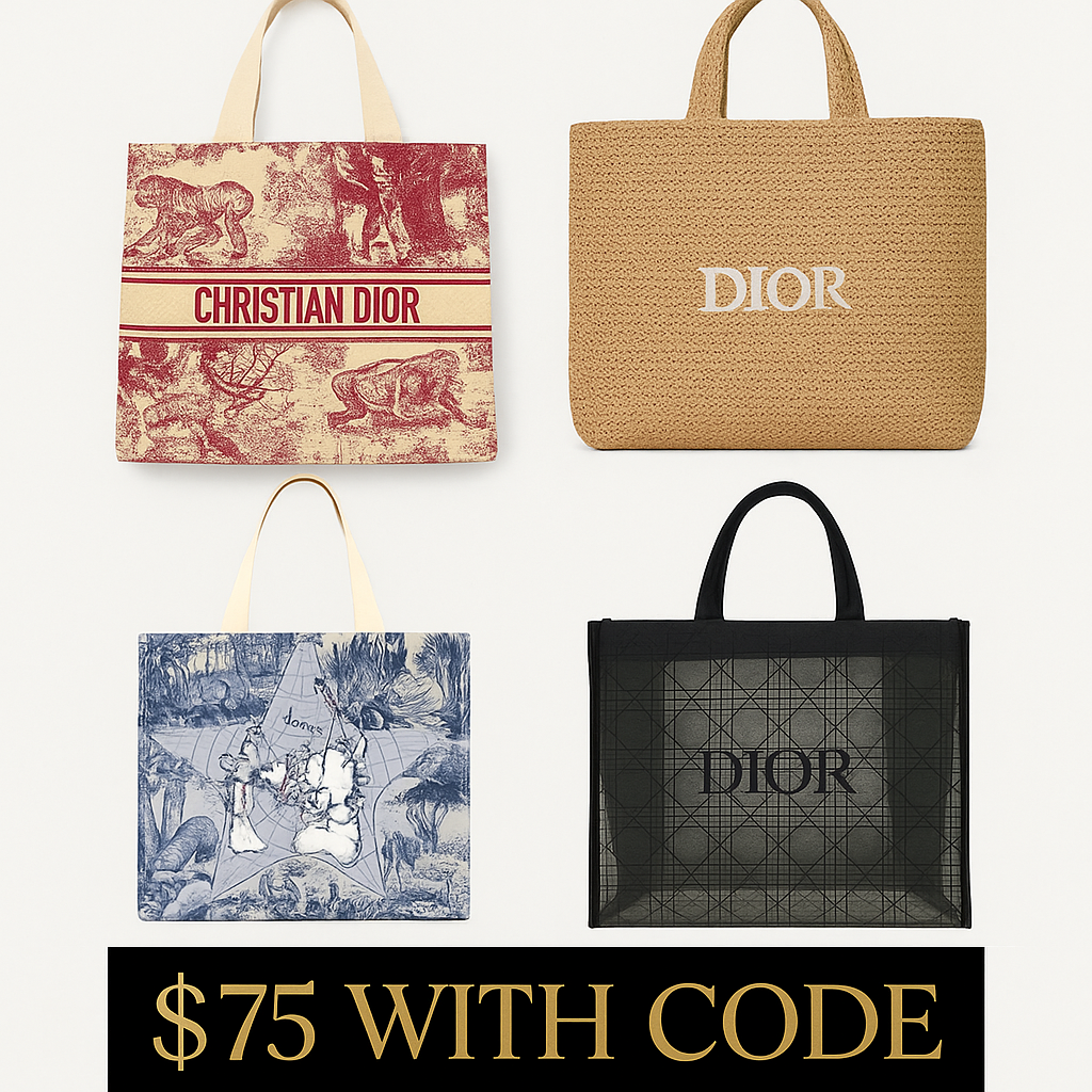 Christian Dior Designer Totes – Limited Edition Collection (GWP Edition)