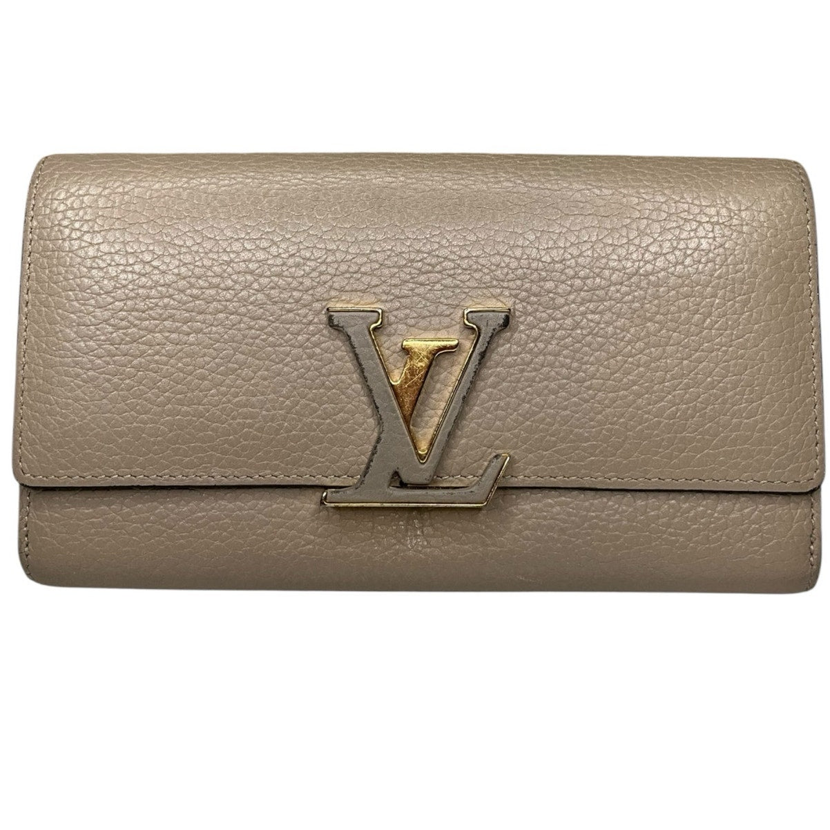 Louis Vuitton Taurillon Capucines Wallet Galet