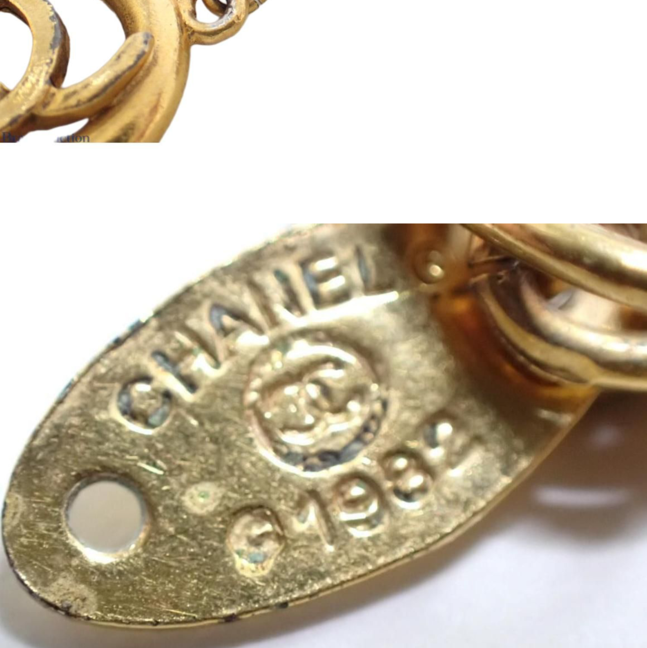 Chanel Gold Plated 1982 CC-logo chain bracelet - Clairely Amazing