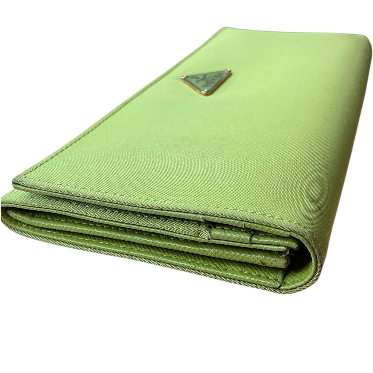 Prada Light Green Tessuto Wallet