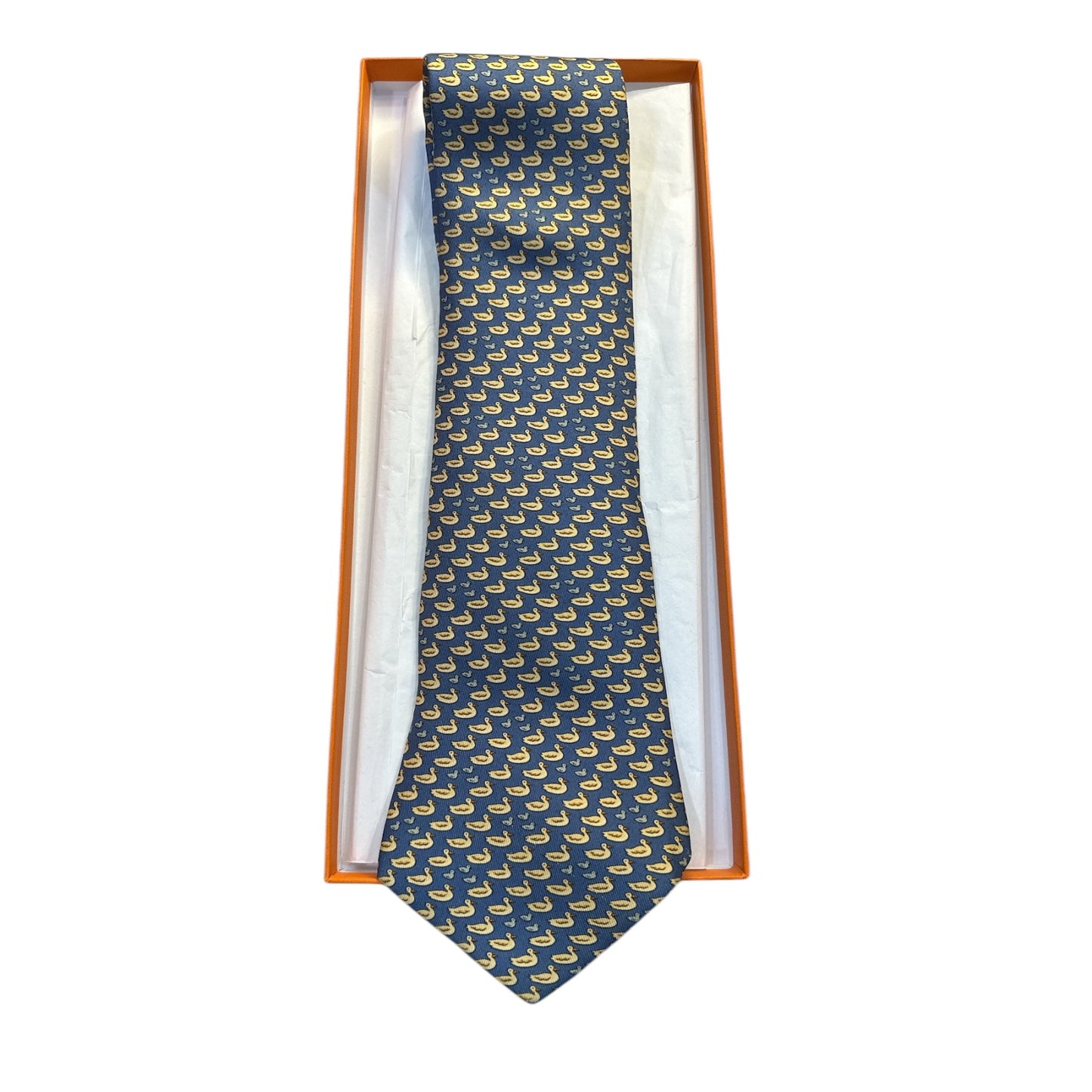 Hermes Yellow Ducklings Necktie - Clairely Amazing