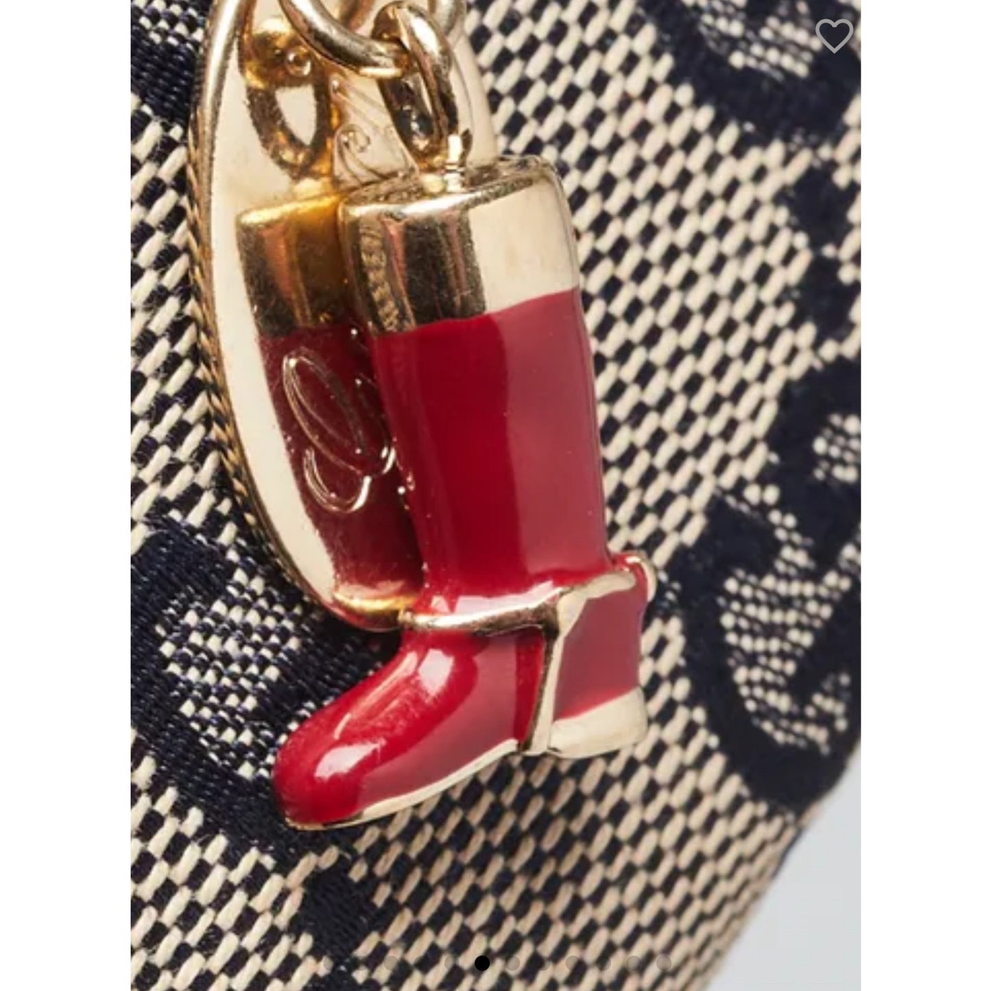 Gucci Canvas Leather Boot Wallet