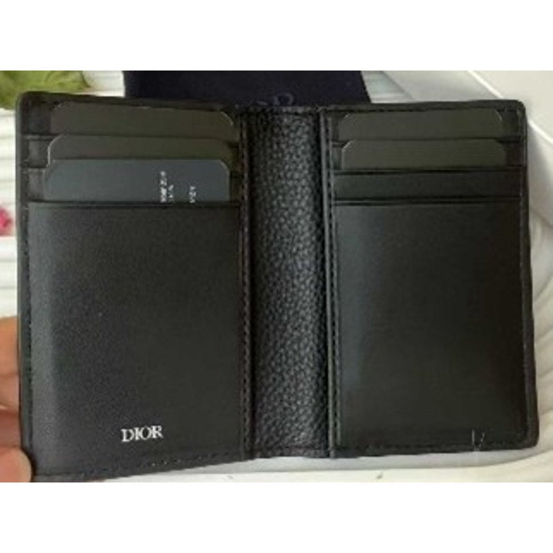 Parfums Black Textured Card Holder Wallet