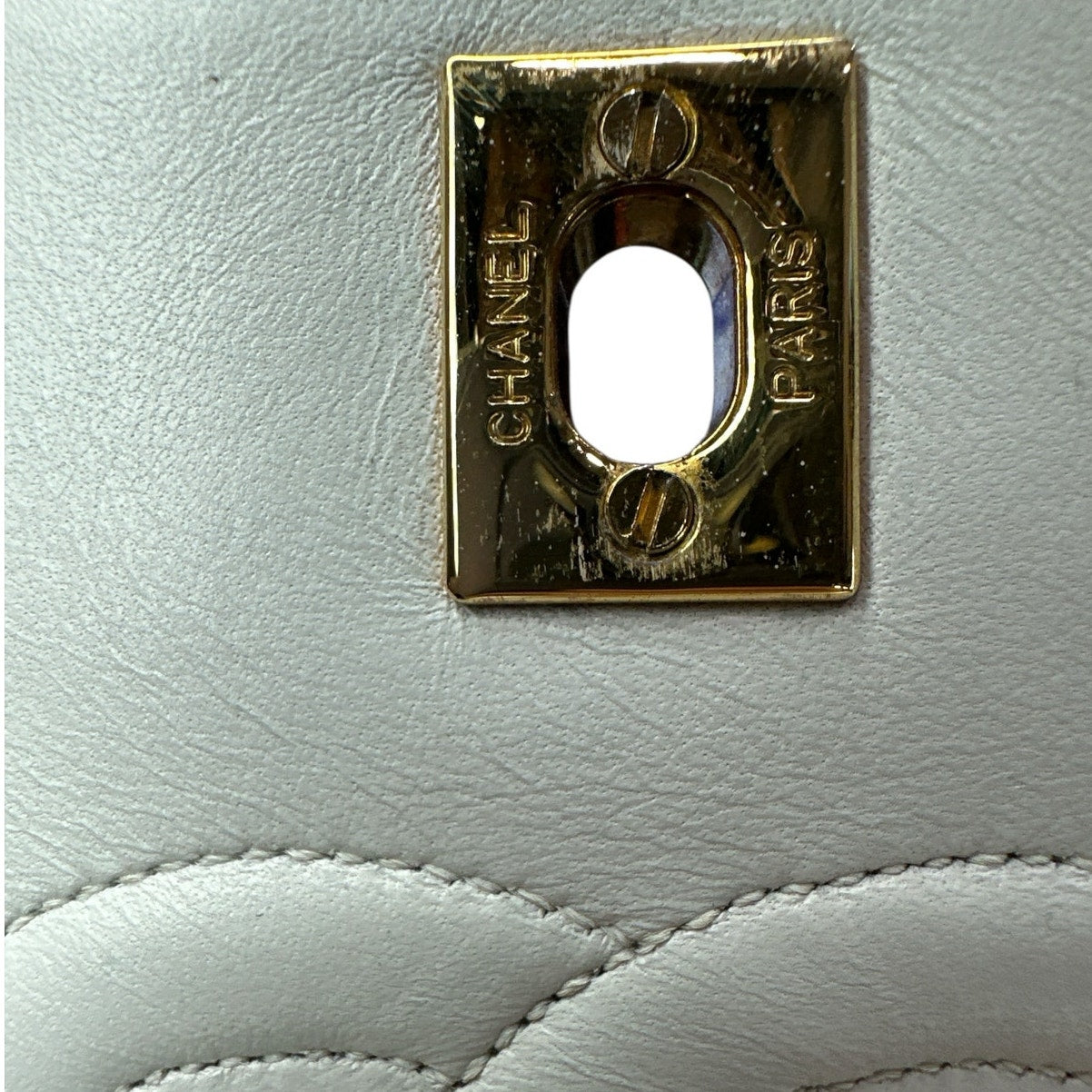 Chanel White Classic Medium Full Flap Bag