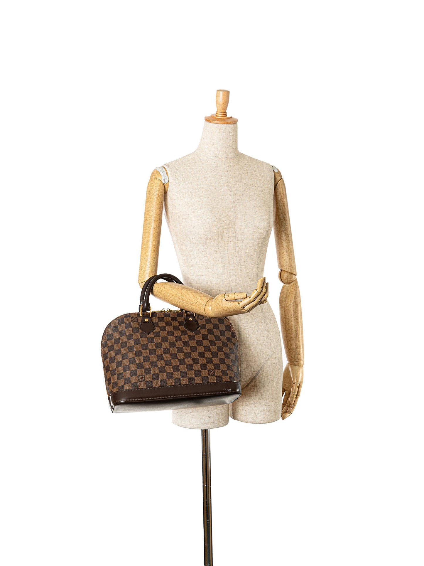 LOUIS VUITTON Damier Ebene Alma MM Bag - Clairely Amazing