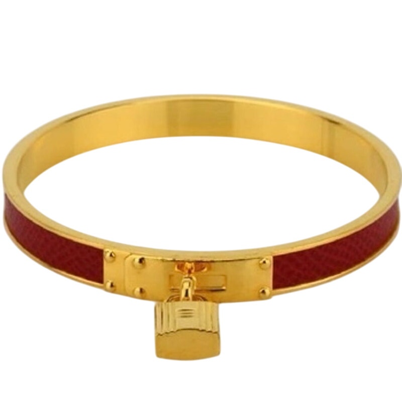 Hermes Kelly Lock Red Lizard
