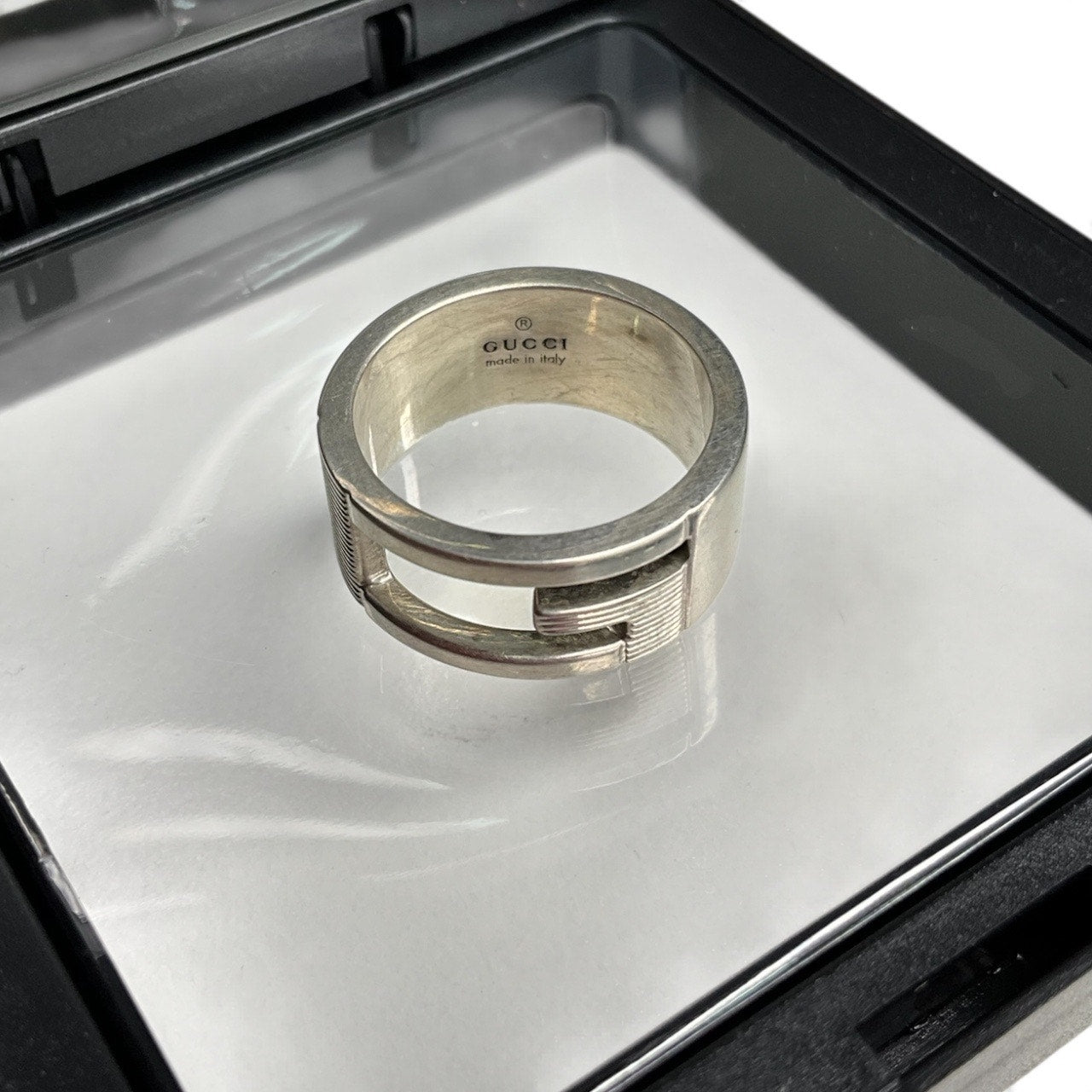 Gucci G Logo Ring Silver