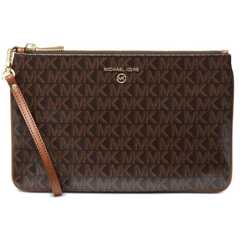 Michael Kors Womens Jet Set Charm Large Top Zip Wristlet One Size