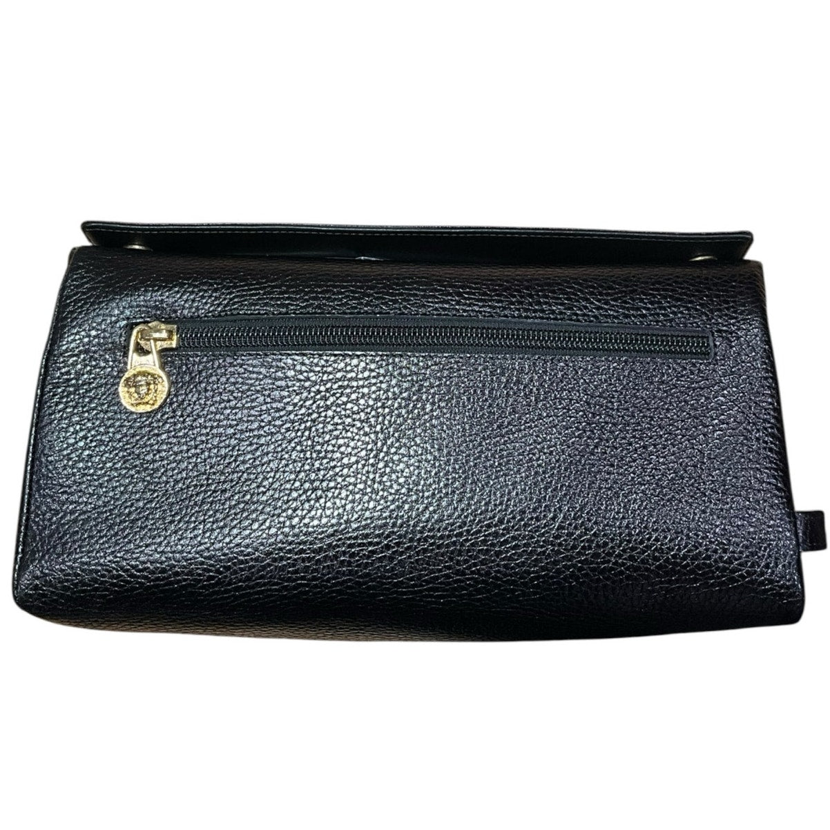 Versace Black Medusa Leather Toiletry Bag