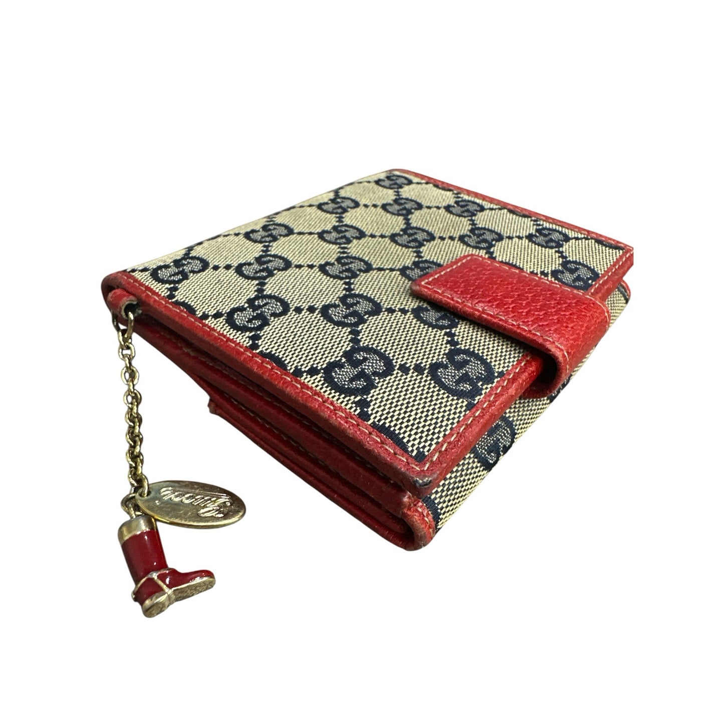 Gucci Canvas Leather Boot Wallet