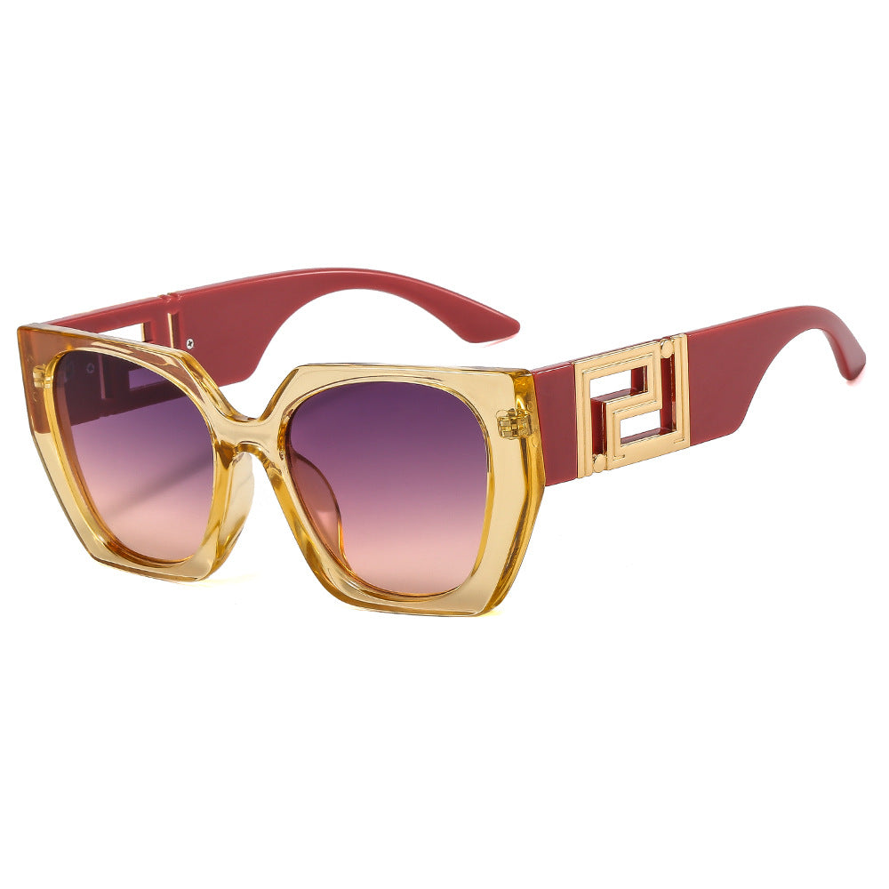 Geometric Statement Oversized Sunglasses – UV400