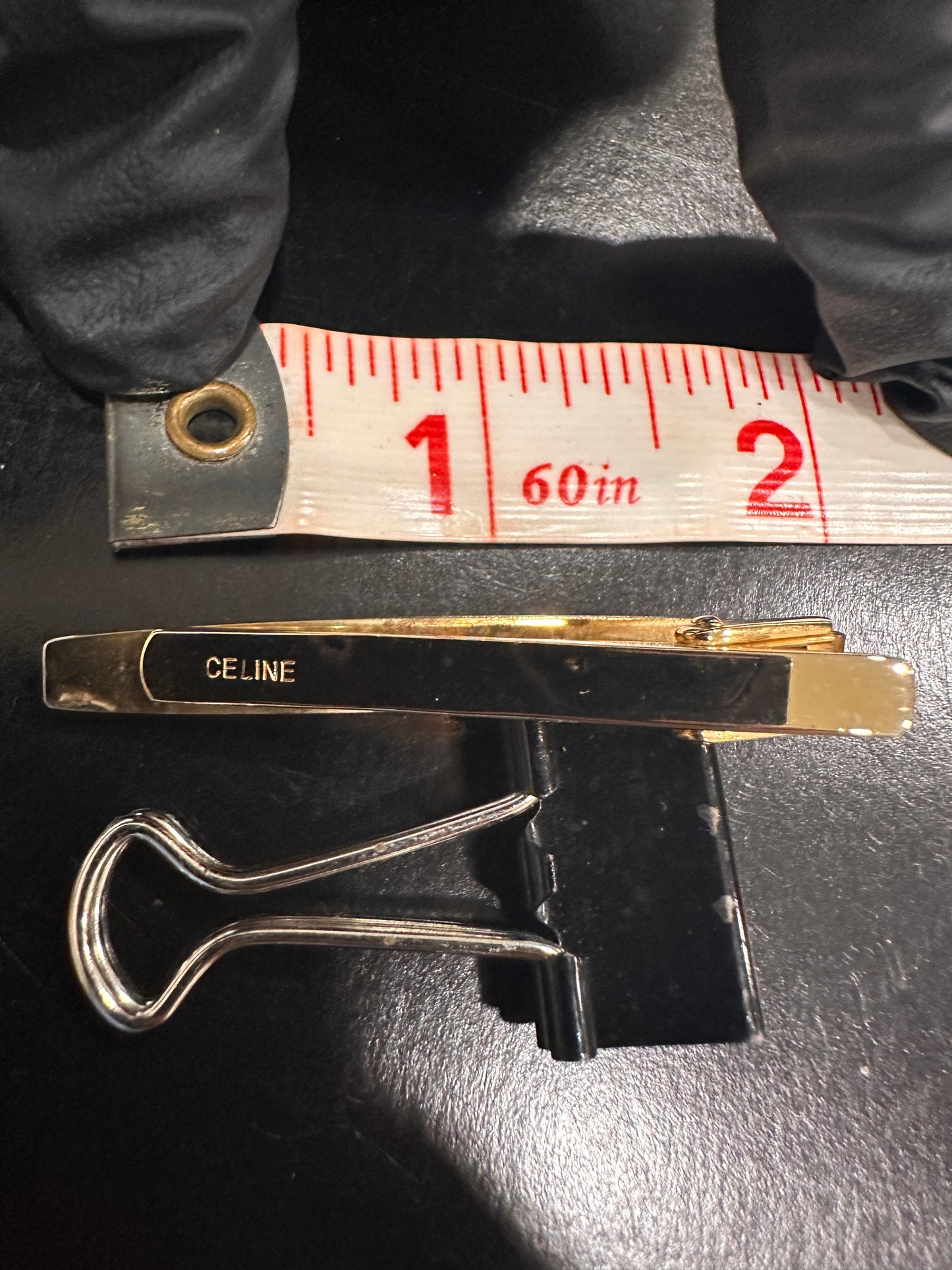 CELINE Tie Clip & Cuff Link Set - Clairely Amazing