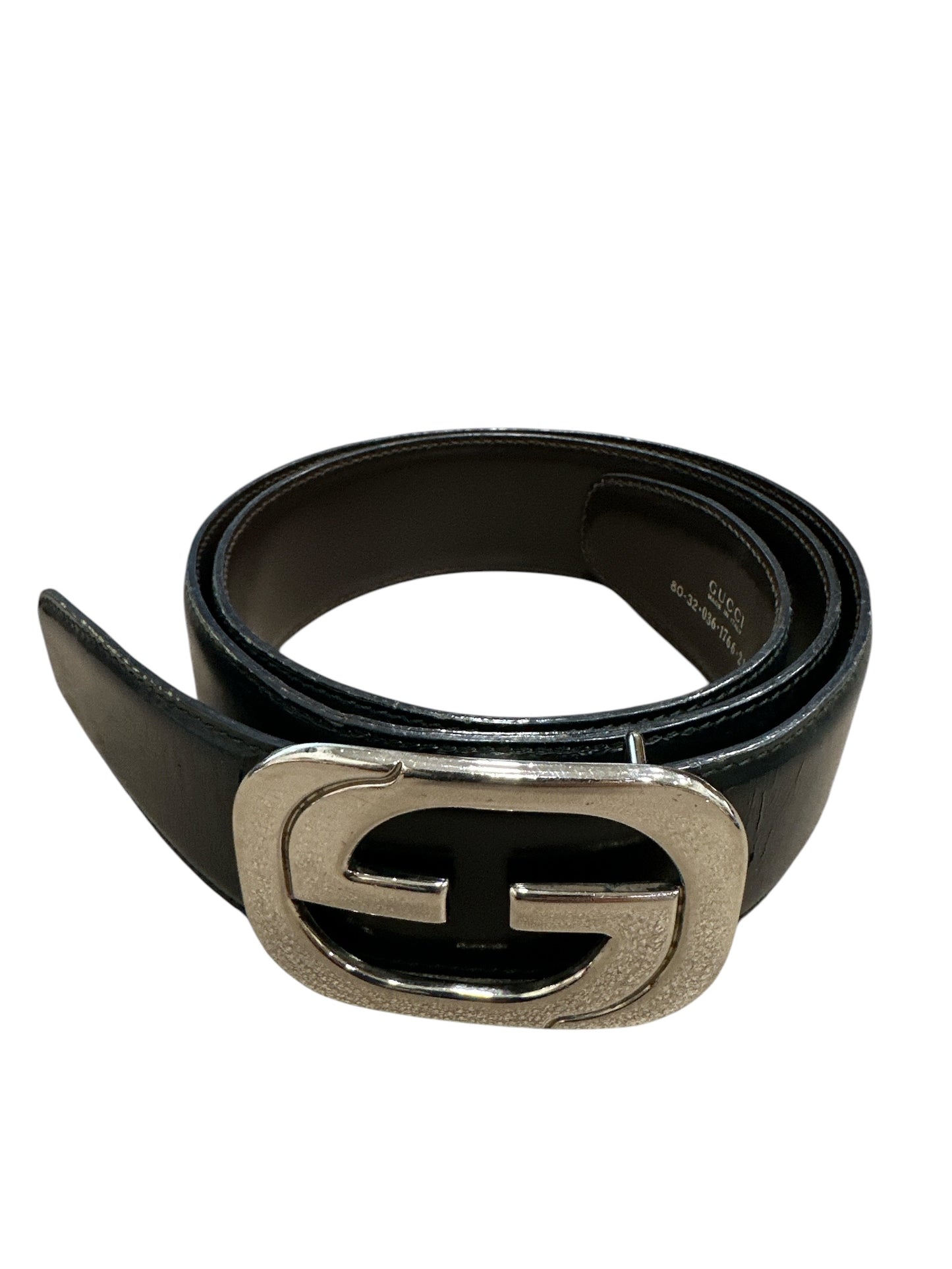 Gucci GG interlocking Silver Buckle Belt - Clairely Amazing
