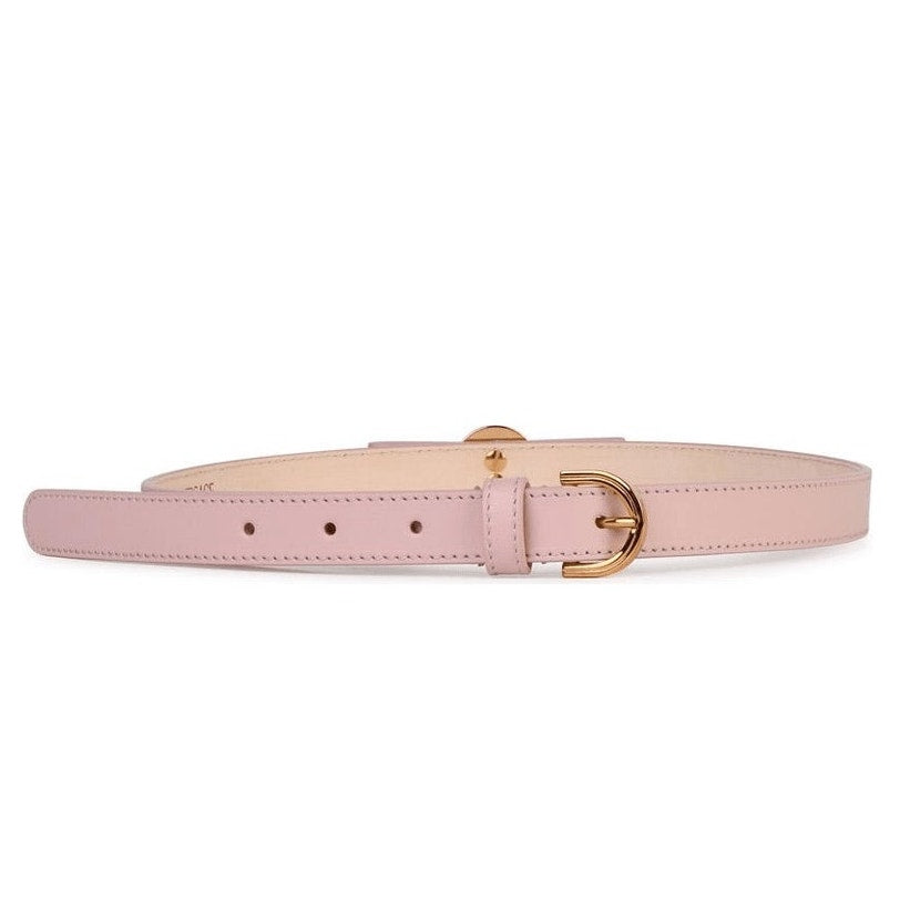 144. Versace Head Pink Bow Belt