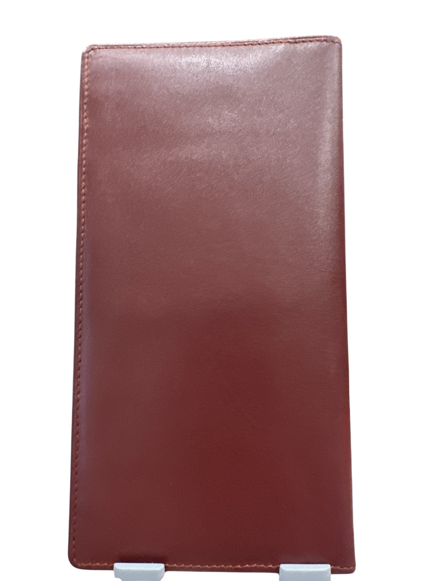 Cartier Long Wallet Mastline Red Gold leather Woman unisex Authentic Used - Clairely Amazing