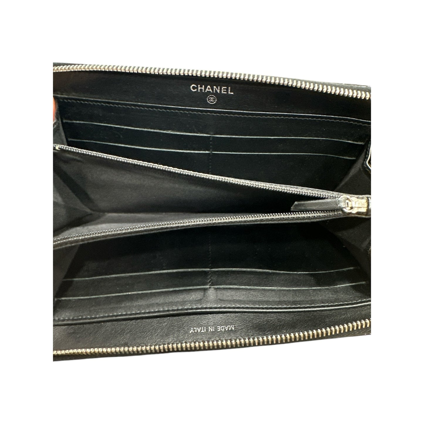 Chanel Patent Quilted Wallet