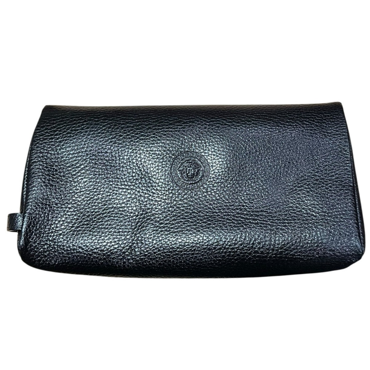 Versace Black Medusa Leather Toiletry Bag