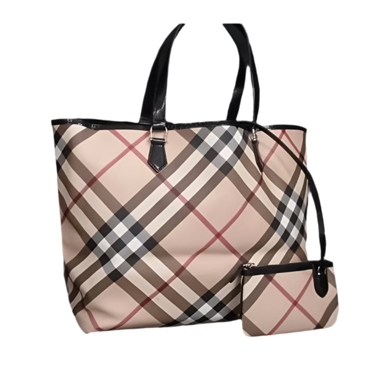 Burberry Check Pattern Tote