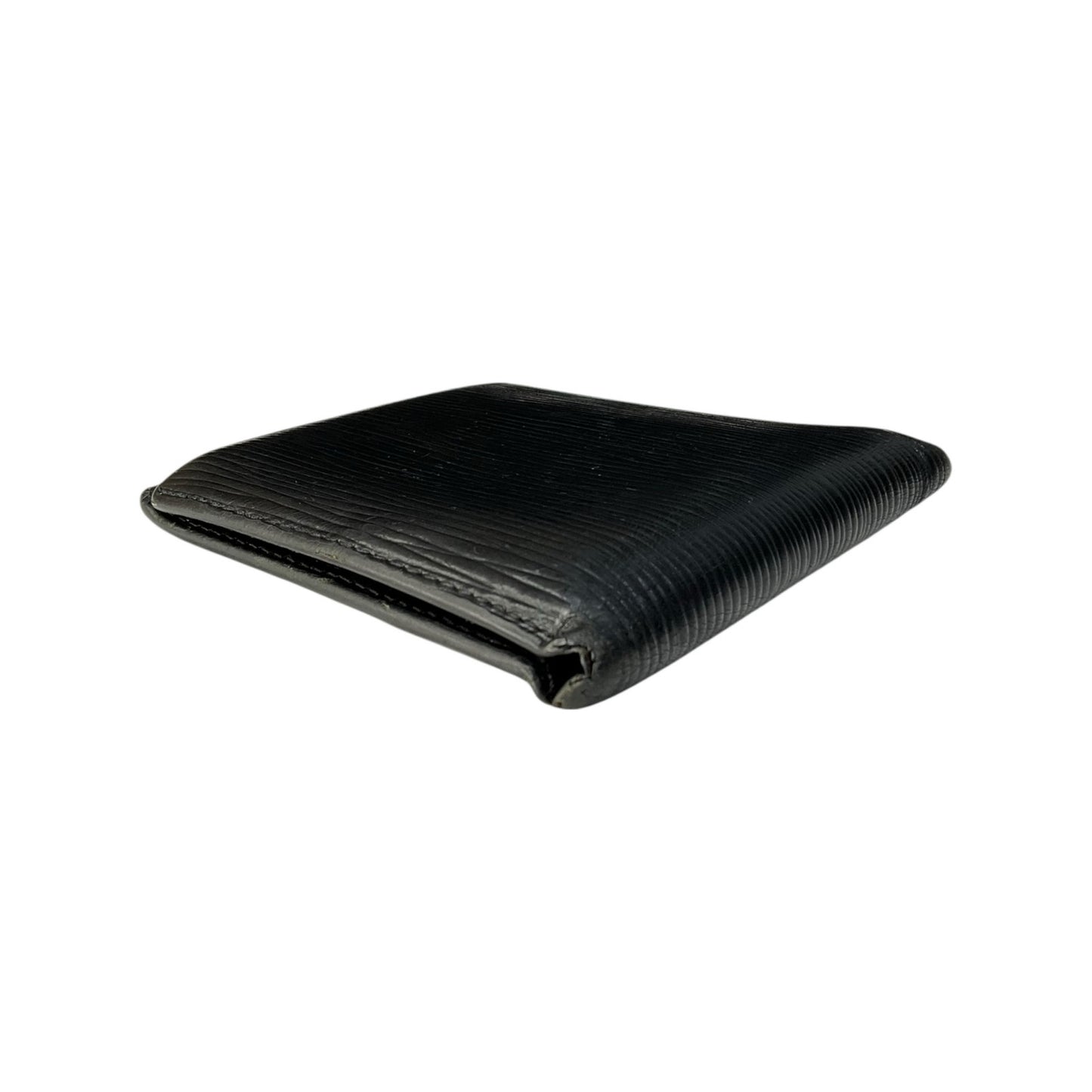 Louis Vuitton Epi Portefeuille Marco Black Leather Bifold Mens Wallet