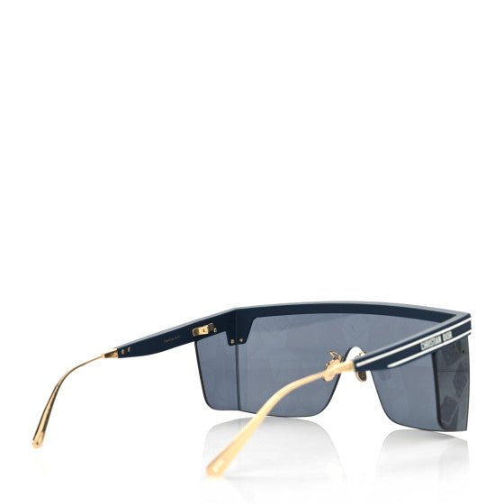 Christian Dior Geometric Diorclub M1U Mask Sunglasses Matte Blue - Clairely Amazing