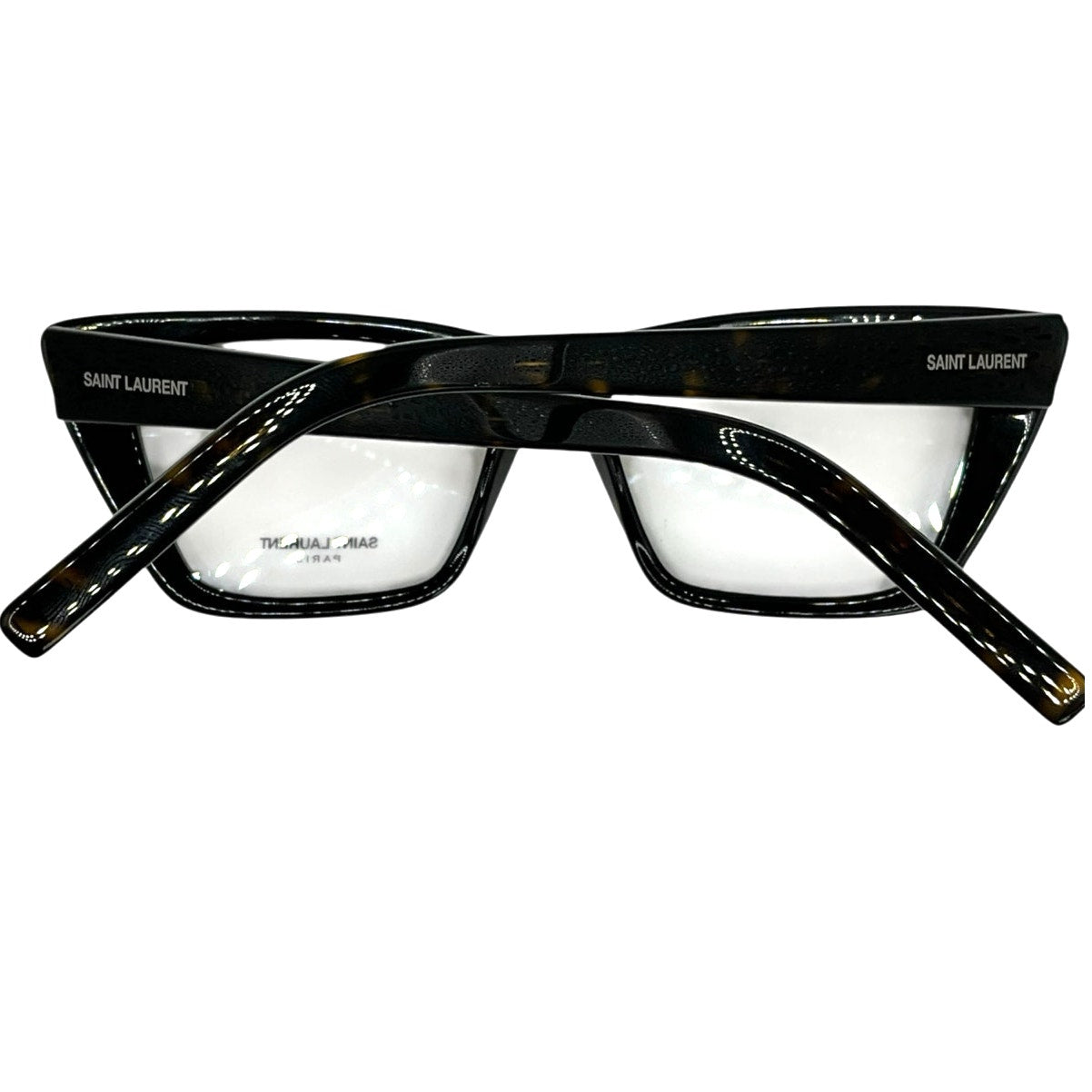 Saint Laurent Havana Tortoiseshell Prescription Eyeglasses