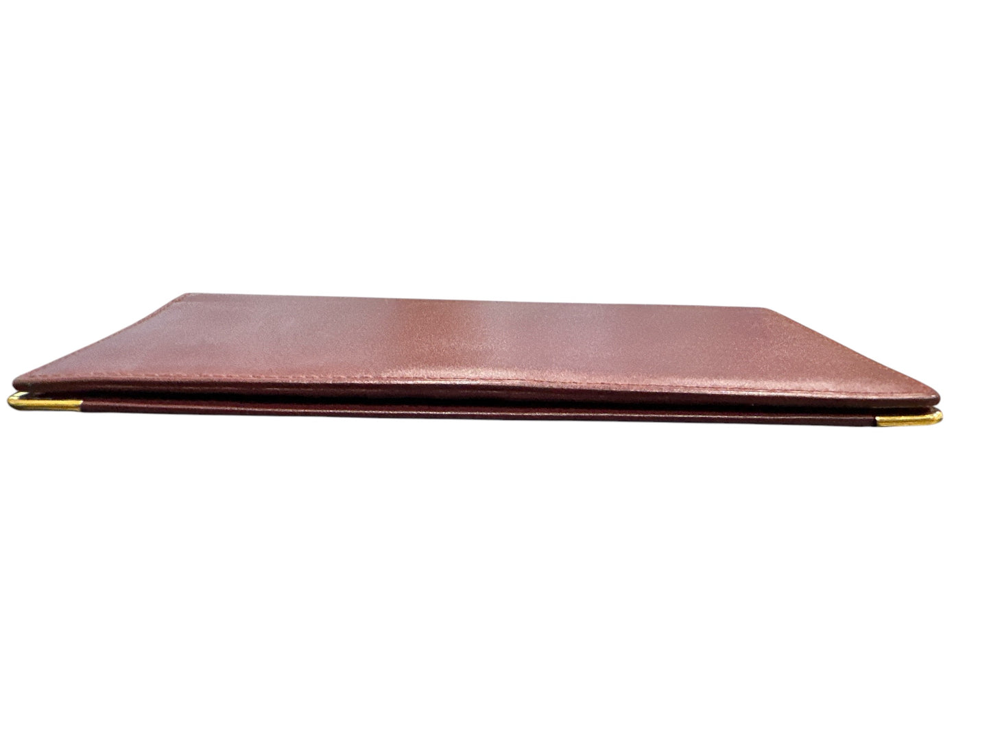 Cartier Long Wallet Mastline Red Gold leather Woman unisex Authentic Used - Clairely Amazing