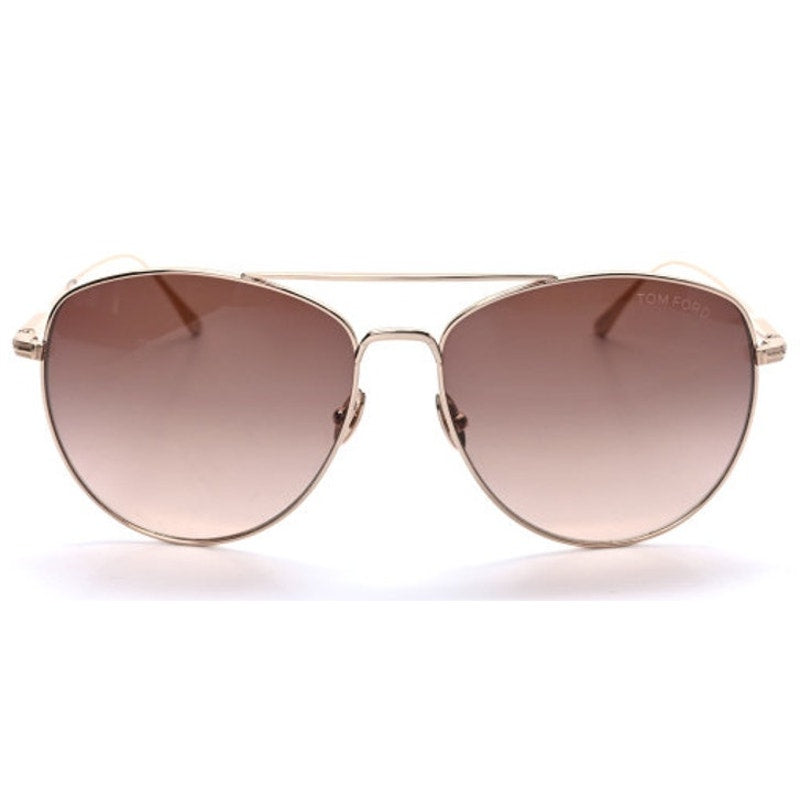 Titanium Milla Aviator Sunglasses TF784 Gold