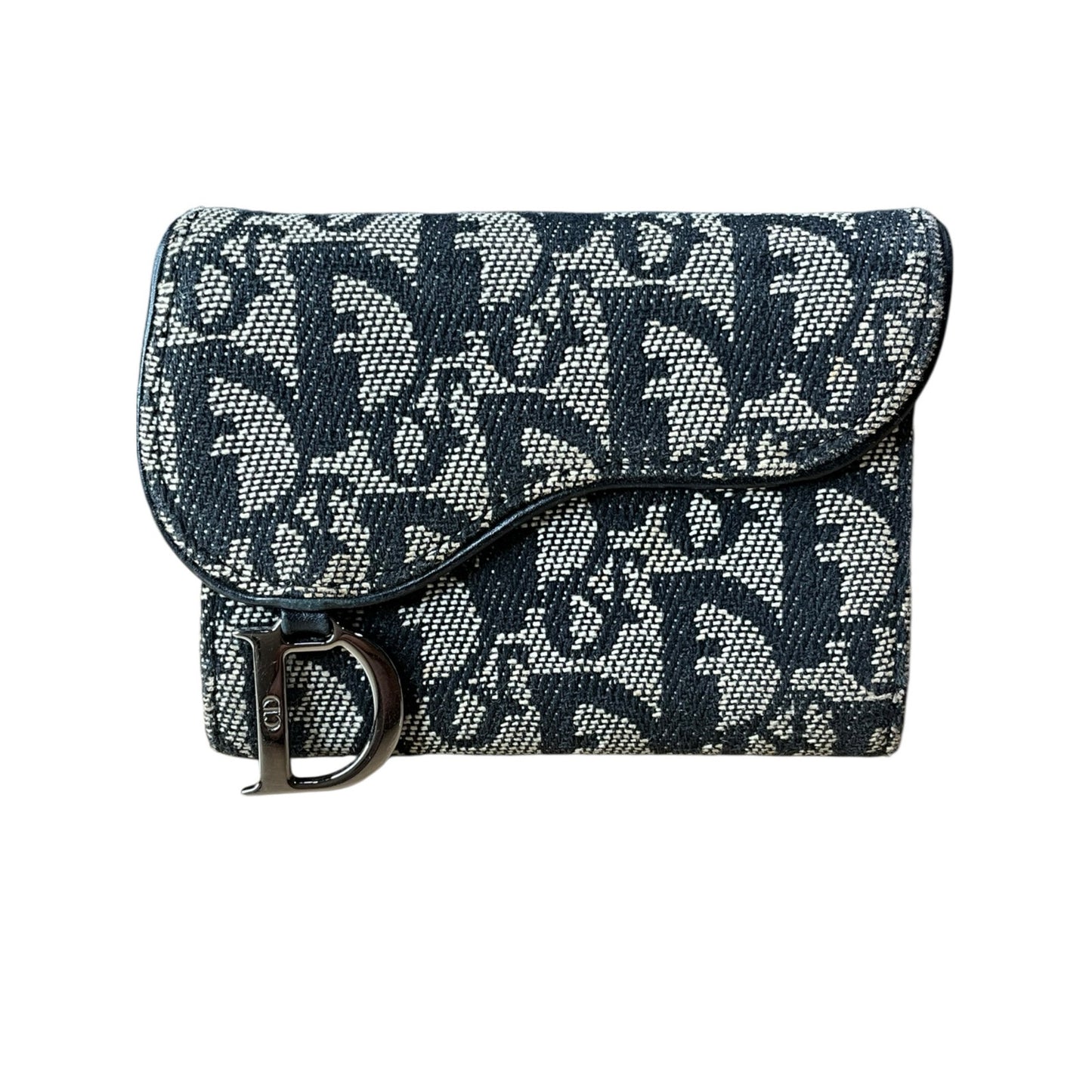 Dior Blue Saddle Wallet