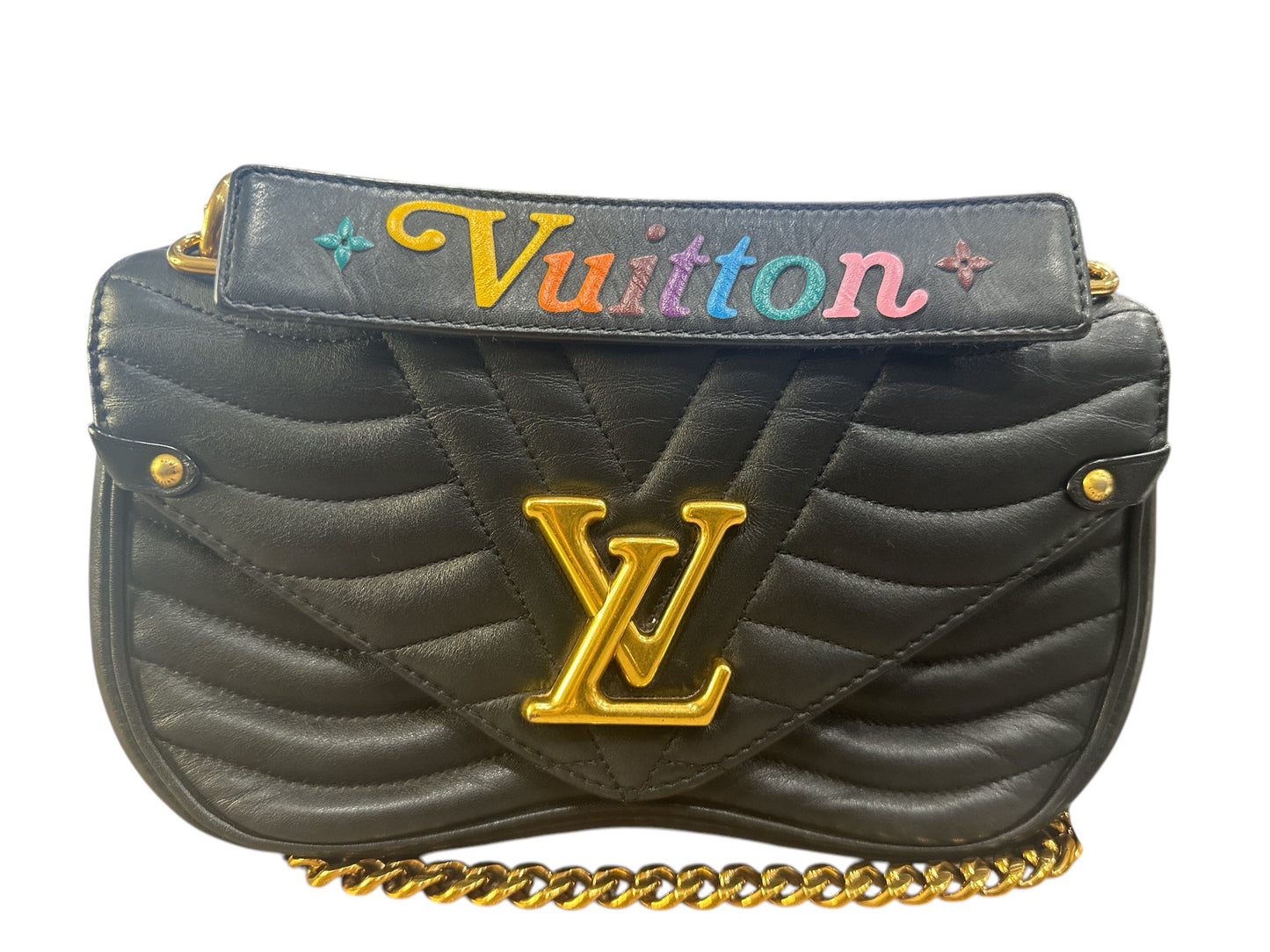 LOUIS VUITTON
Calfskin New Wave Chain MM Black - Clairely Amazing