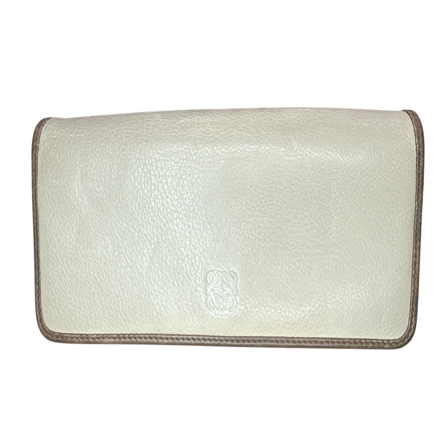 LOEWE Beige/Brown Continental Bi-fold Wallet - Clairely Amazing