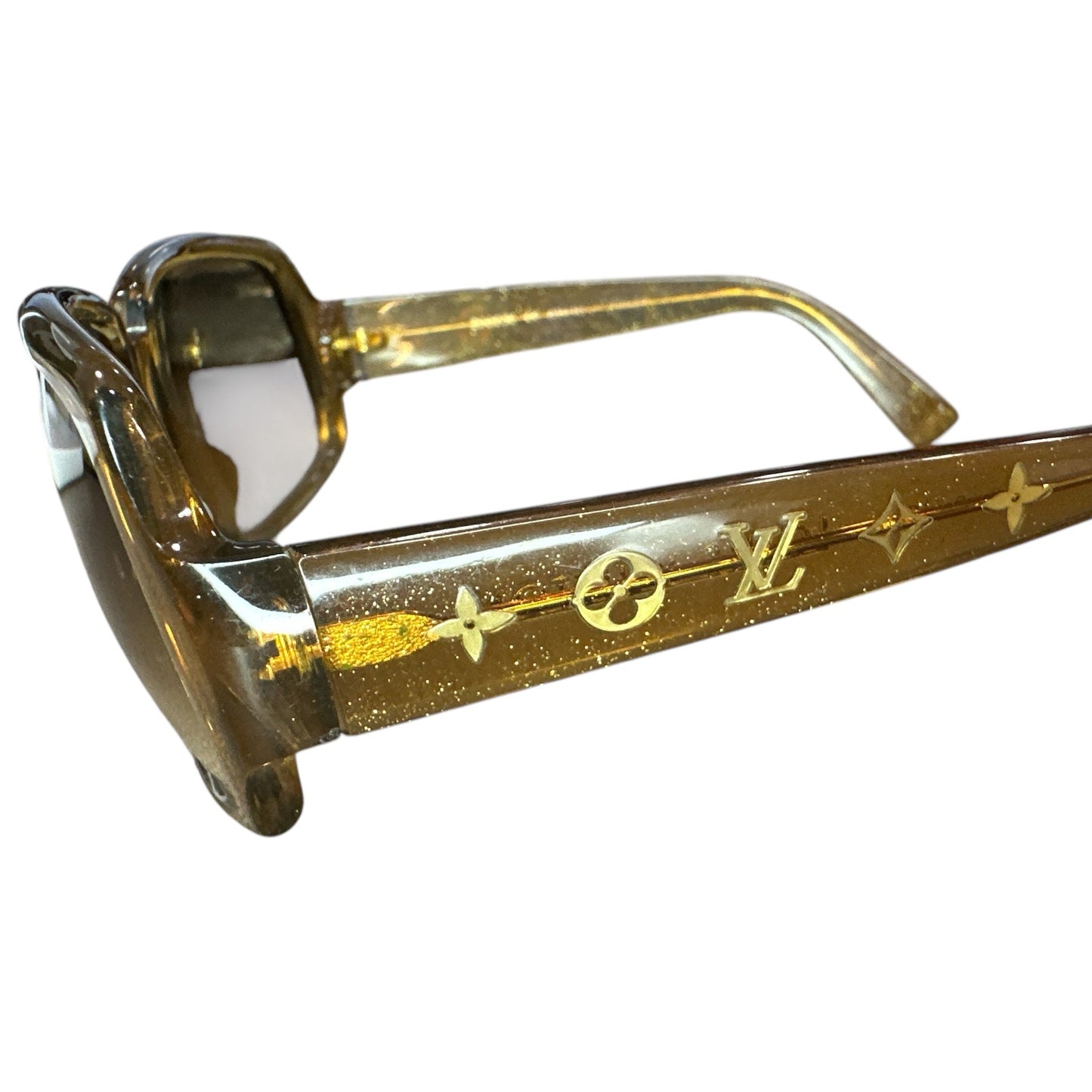 Louis Vuitton Brown Glitter Sunglasses - Clairely Amazing