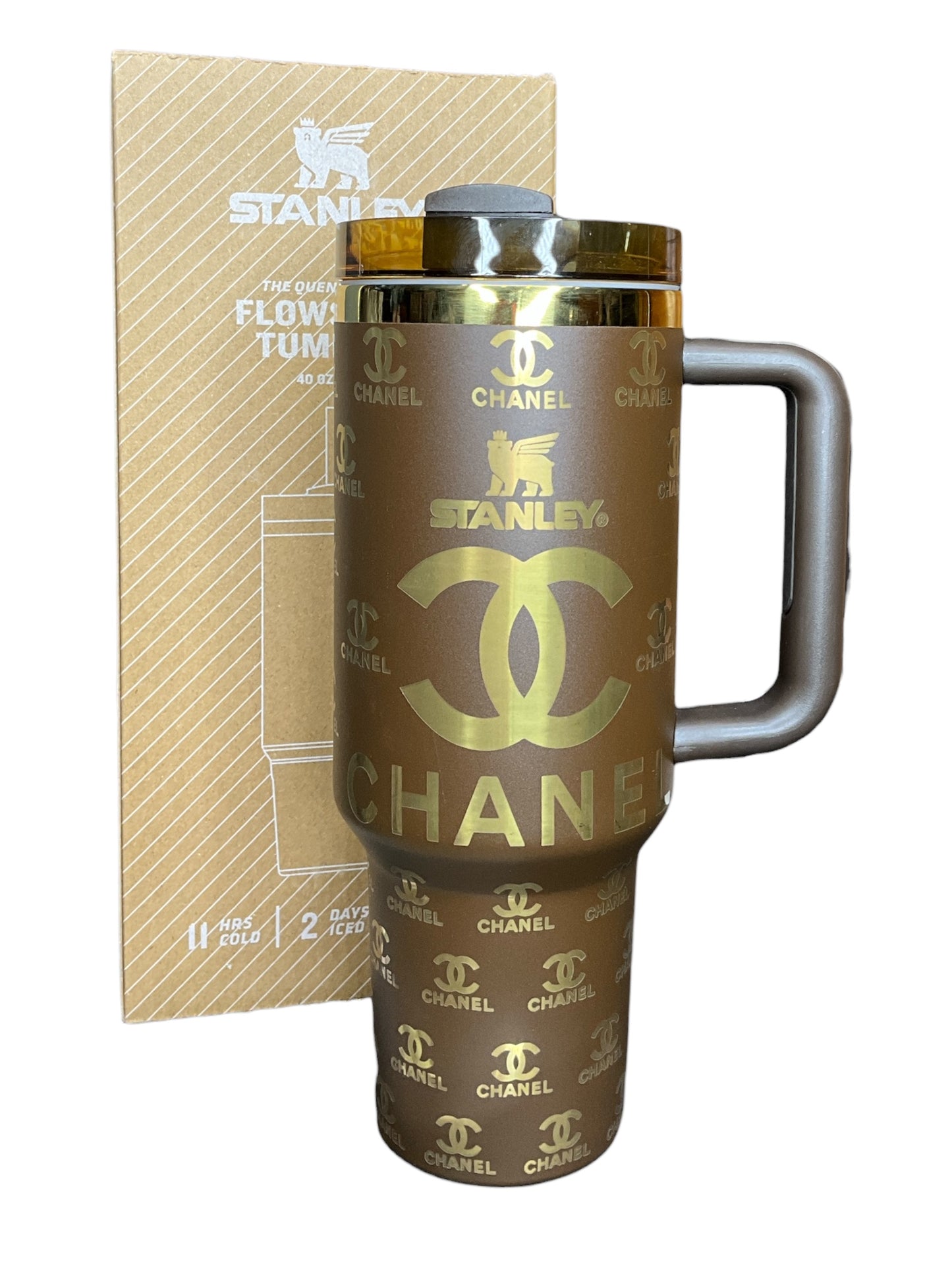 40 oz Fashion Tumblers – Luxury-Inspired Designs