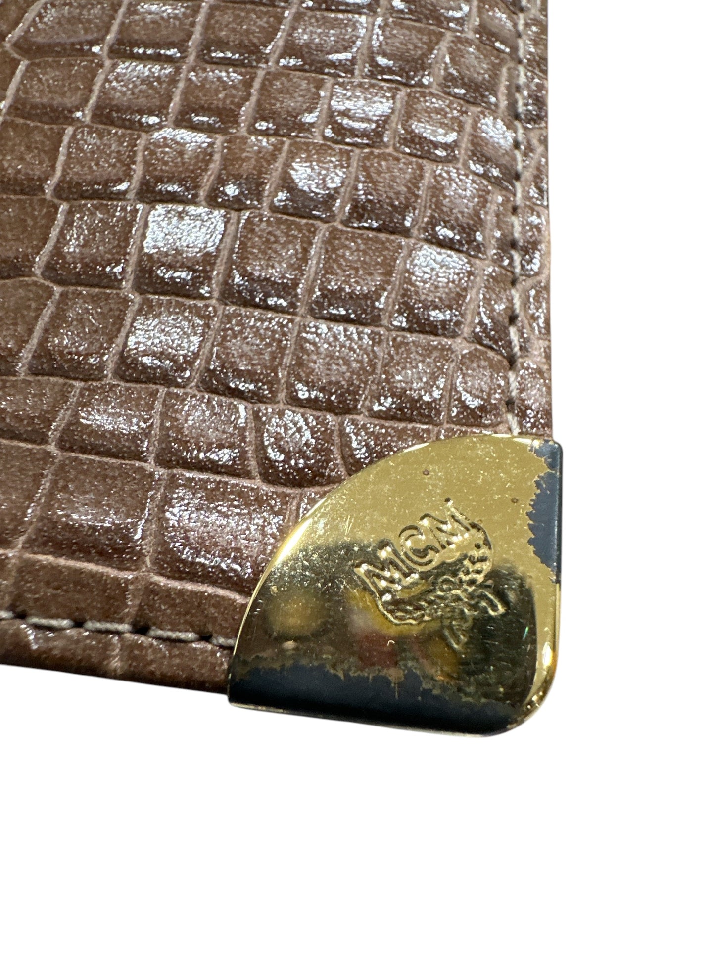 MCM Croc Embossed Wallet - Clairely Amazing