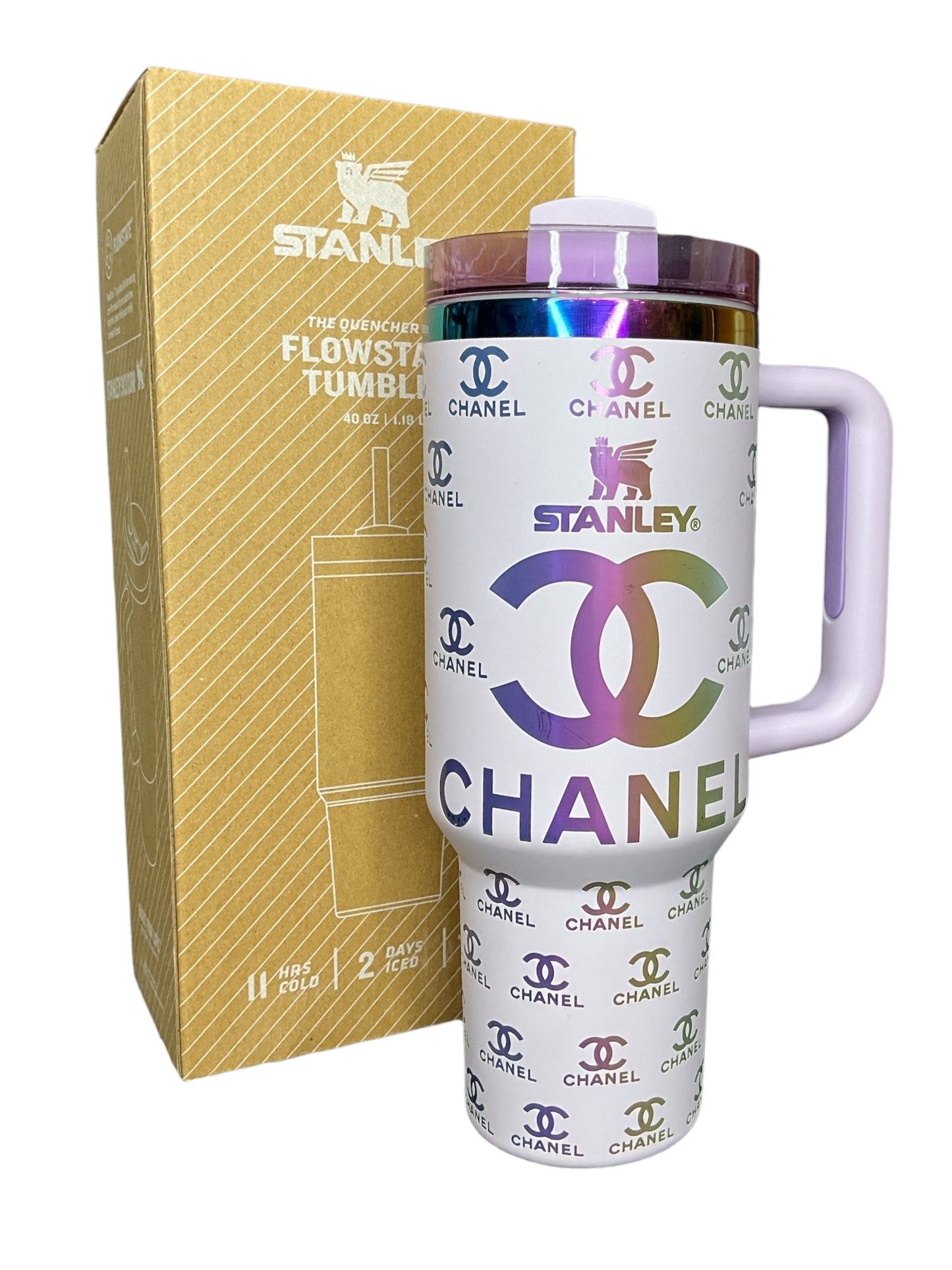 40 oz Fashion Tumblers – Luxury-Inspired Designs