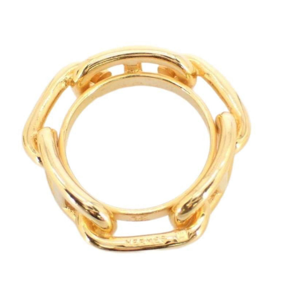Hermes Gold-Plated “Regate” Scarf Ring - Clairely Amazing