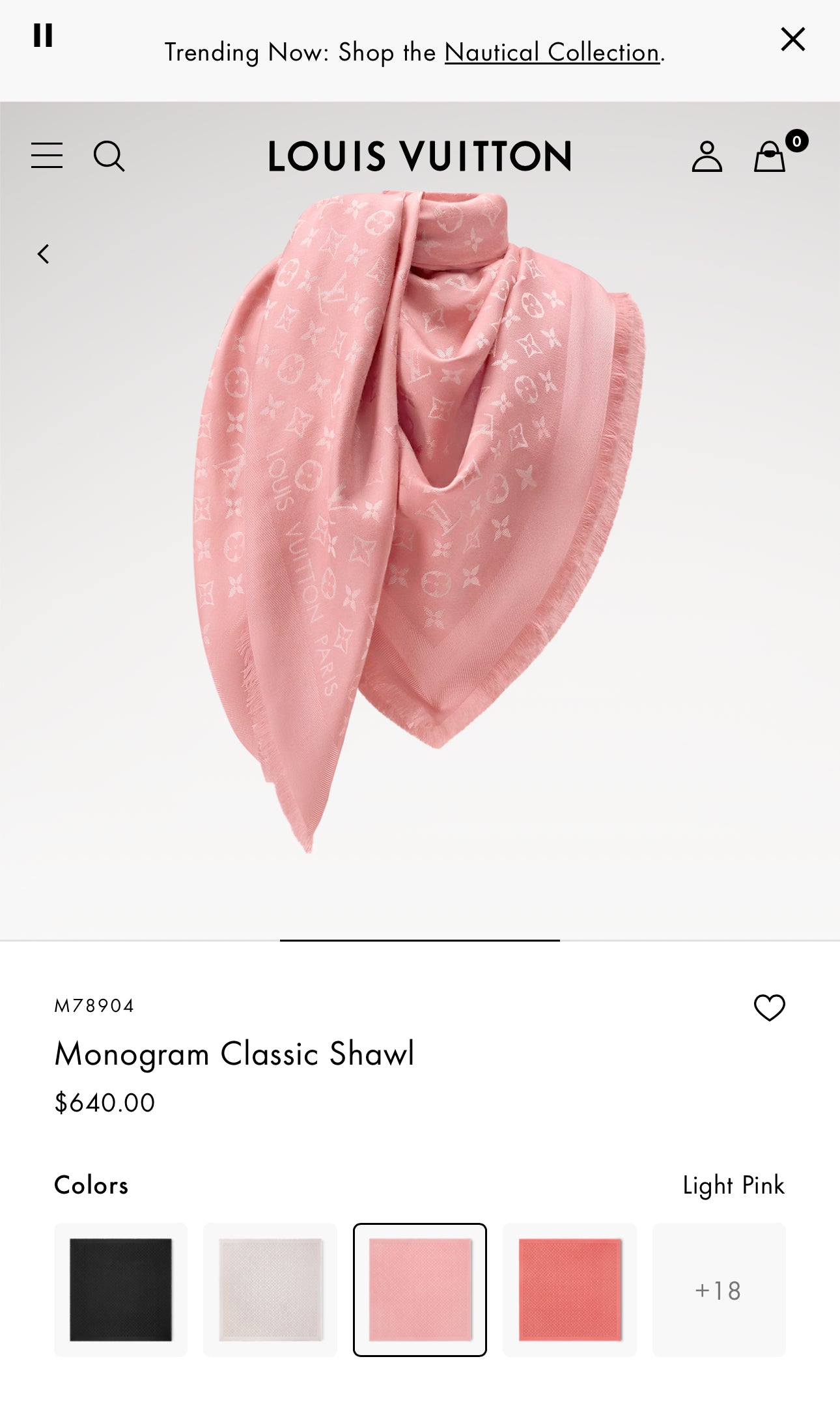 Louis Vuitton Monogram Classic Shawl - BRAND NEW - Clairely Amazing