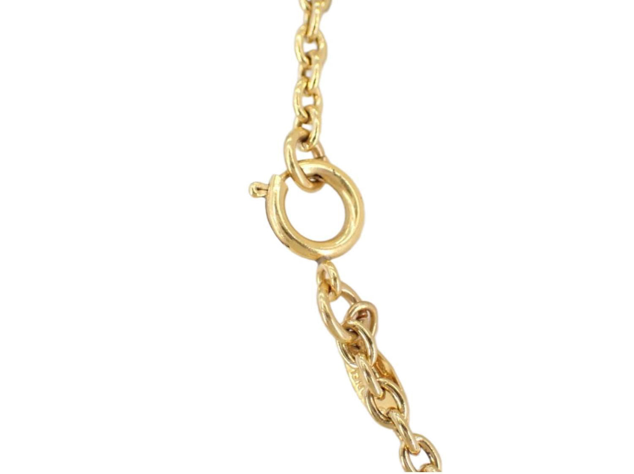 Chanel Gold Plated Diamond Necklace with Coco Mark - Clairely Amazing