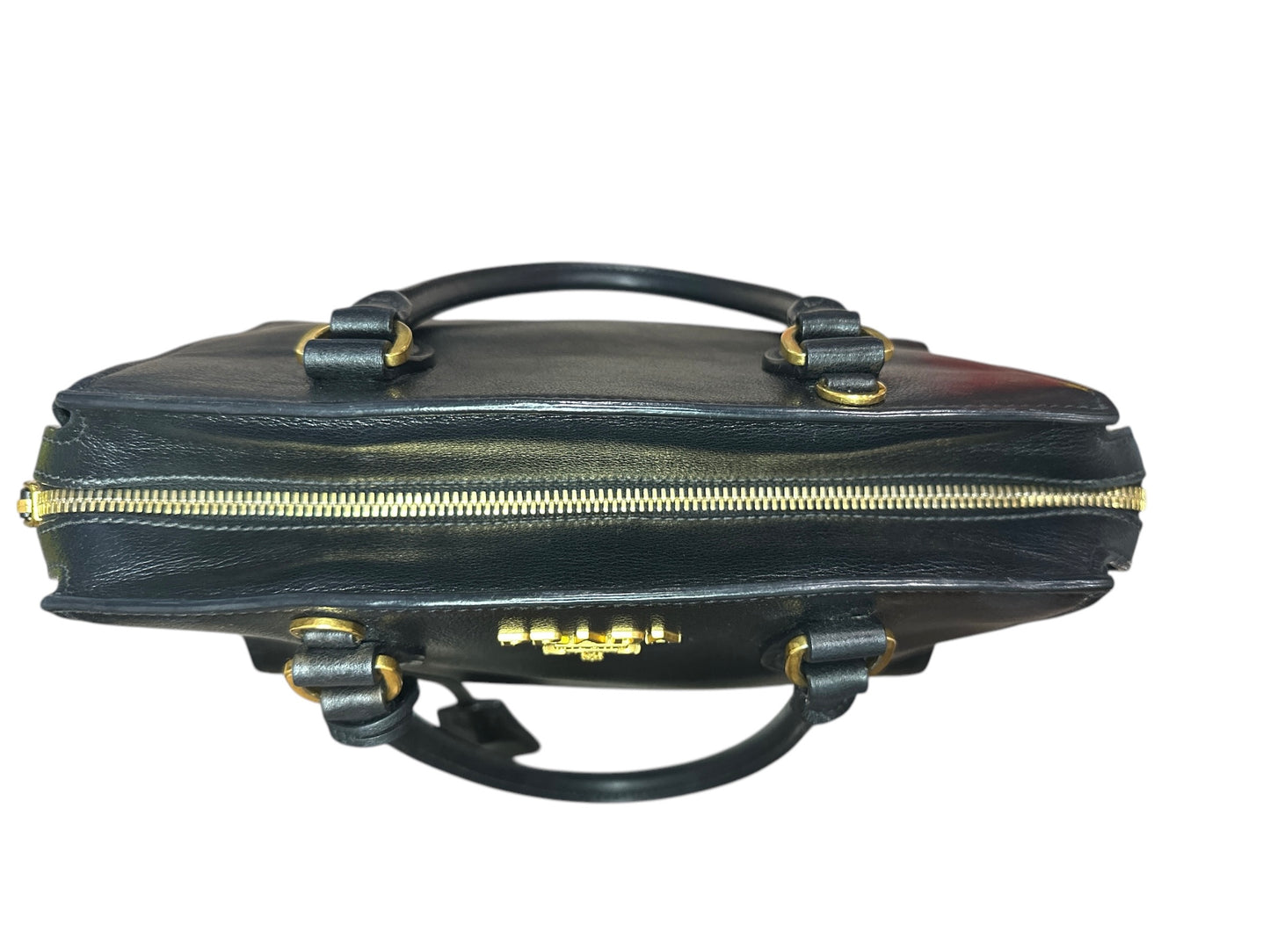 Prada Black Saffiano Leather Small Top Handle Crossbody Bag - Clairely Amazing