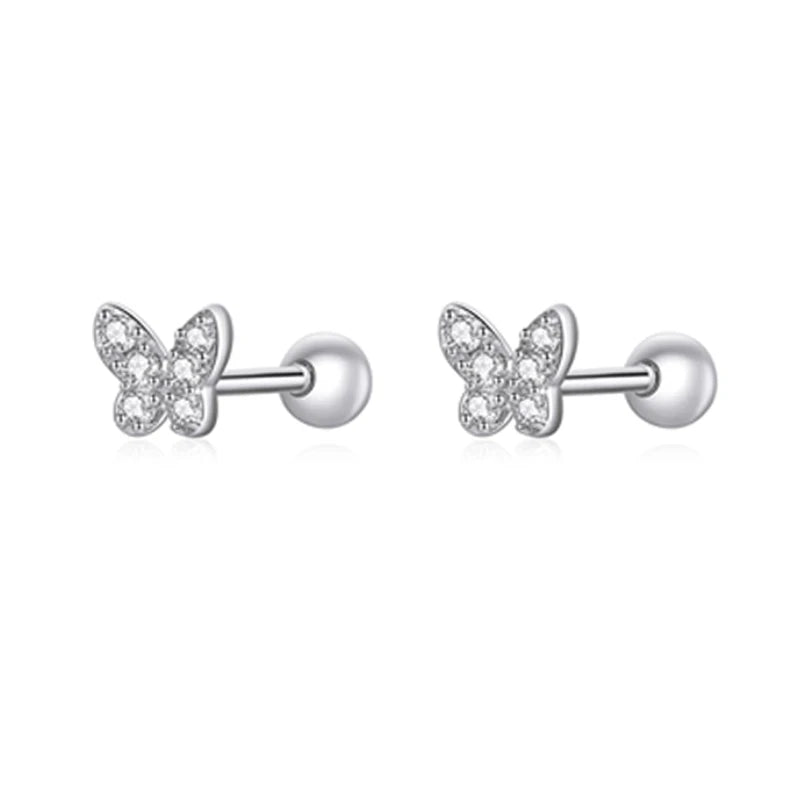 Butterfly Star Stud Earrings