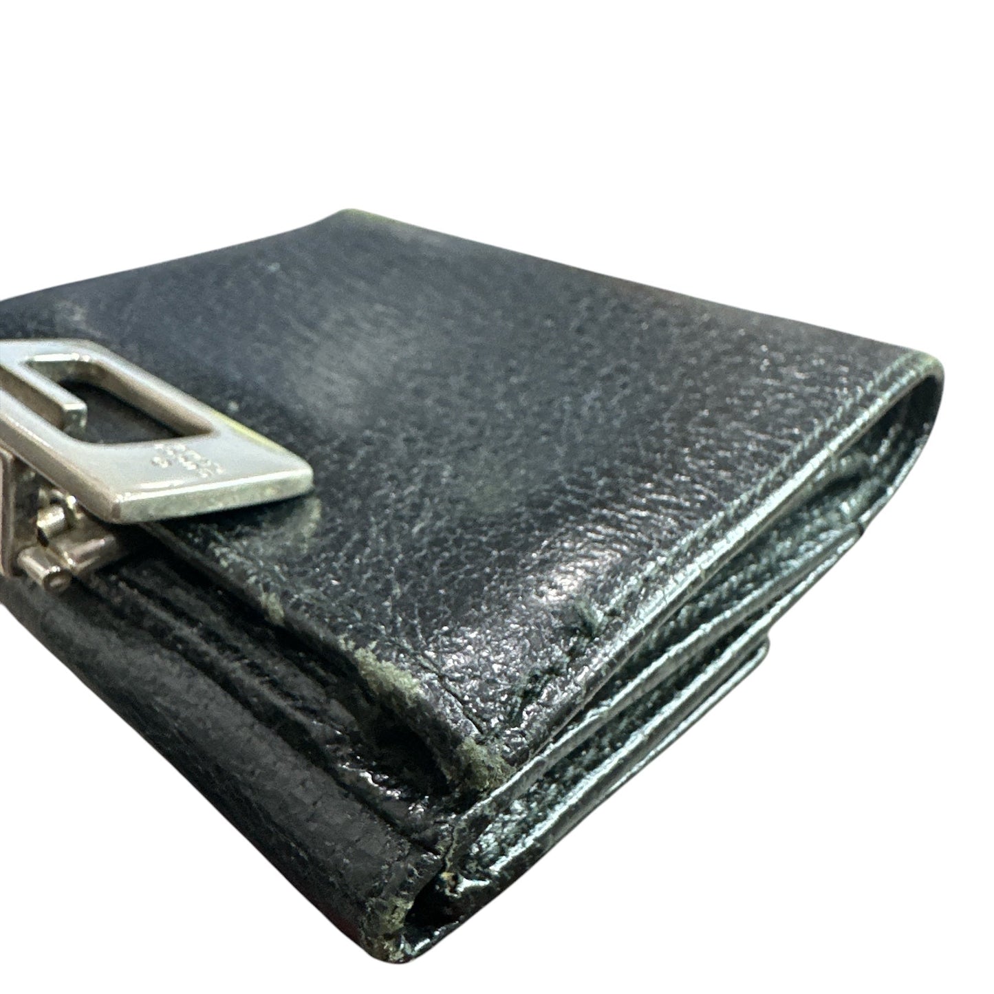 GUCCI G Clip Leather Bi-fold Wallet for Men - Clairely Amazing