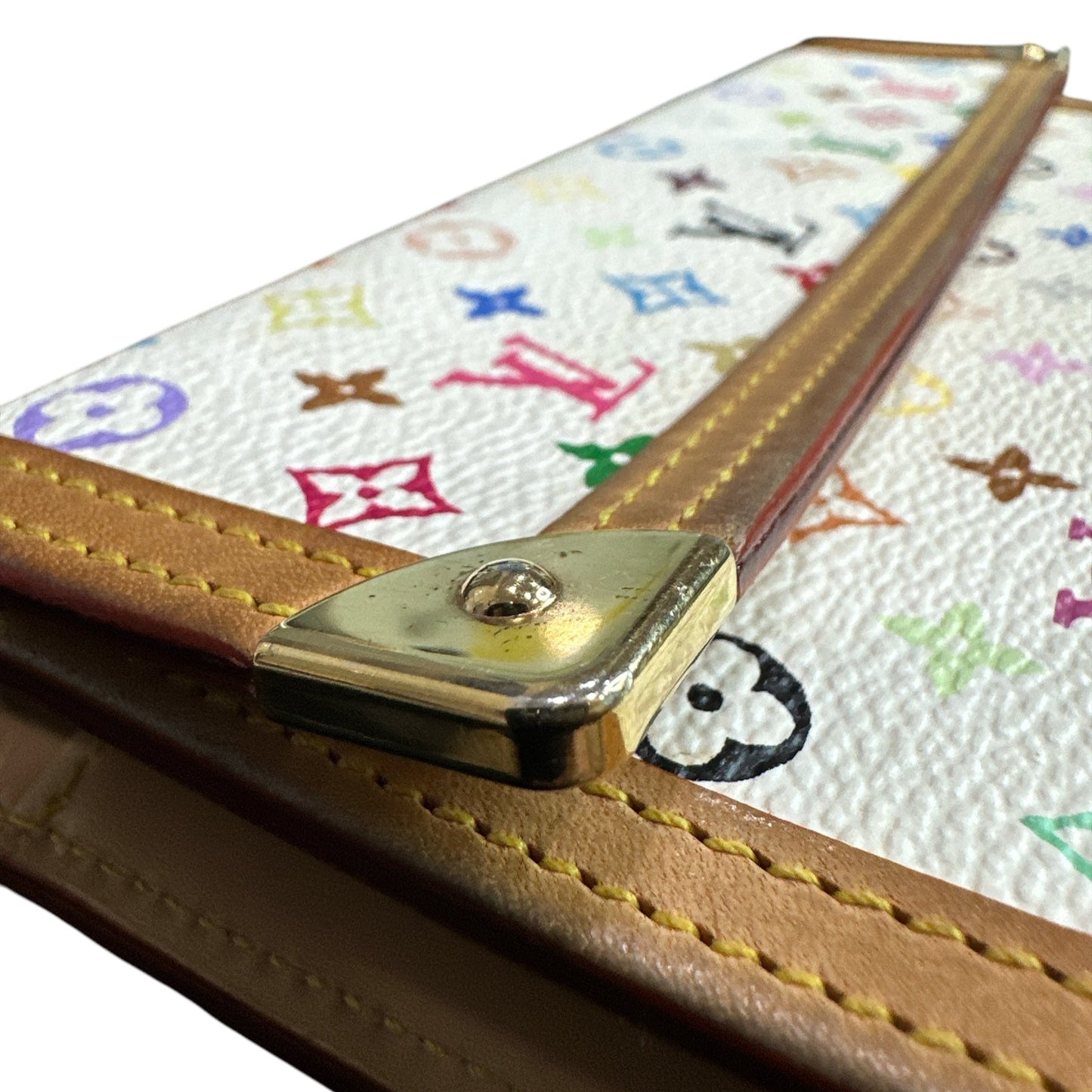 Louis Vuitton white Murakami Monogram Long Wallet - Clairely Amazing