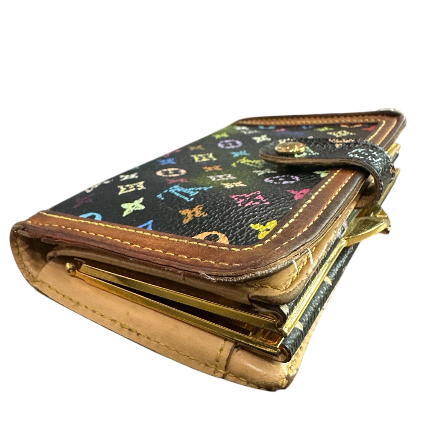 Louis Vuitton Black Murakami Monogram Porte-Monnaie Wallet - Clairely Amazing
