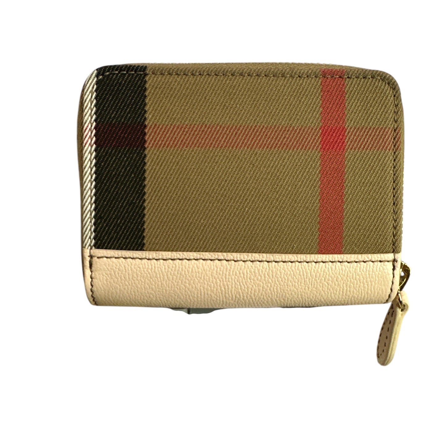 Burberry Pale Cameo Zip around compact Wallet - Clairely Amazing