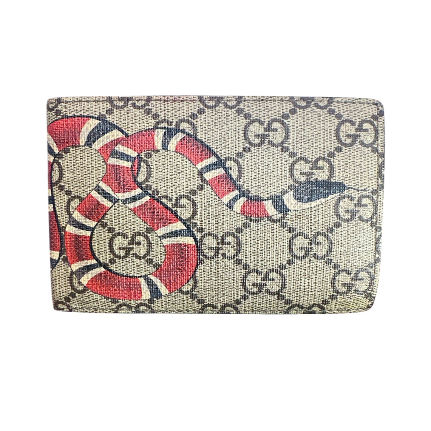 Gucci GG Supreme Canvas King Snake bifold wallet - Clairely Amazing