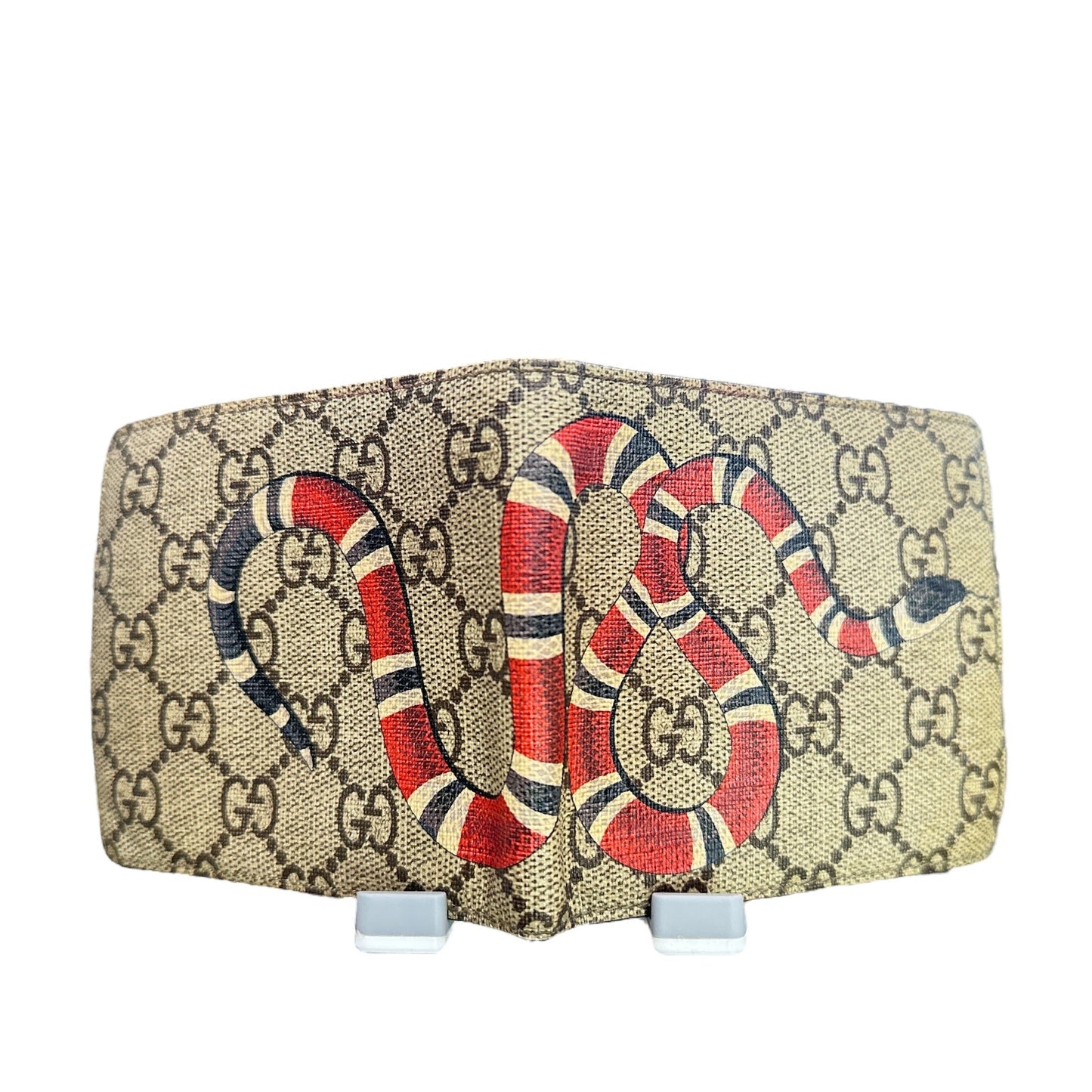 Gucci GG Supreme Canvas King Snake bifold wallet - Clairely Amazing