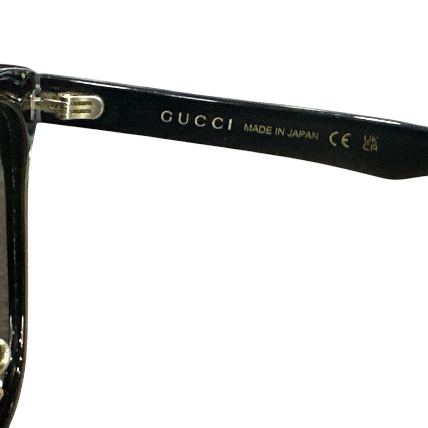 Gucci GG Marmot Black & Gold Sunglasses - Clairely Amazing