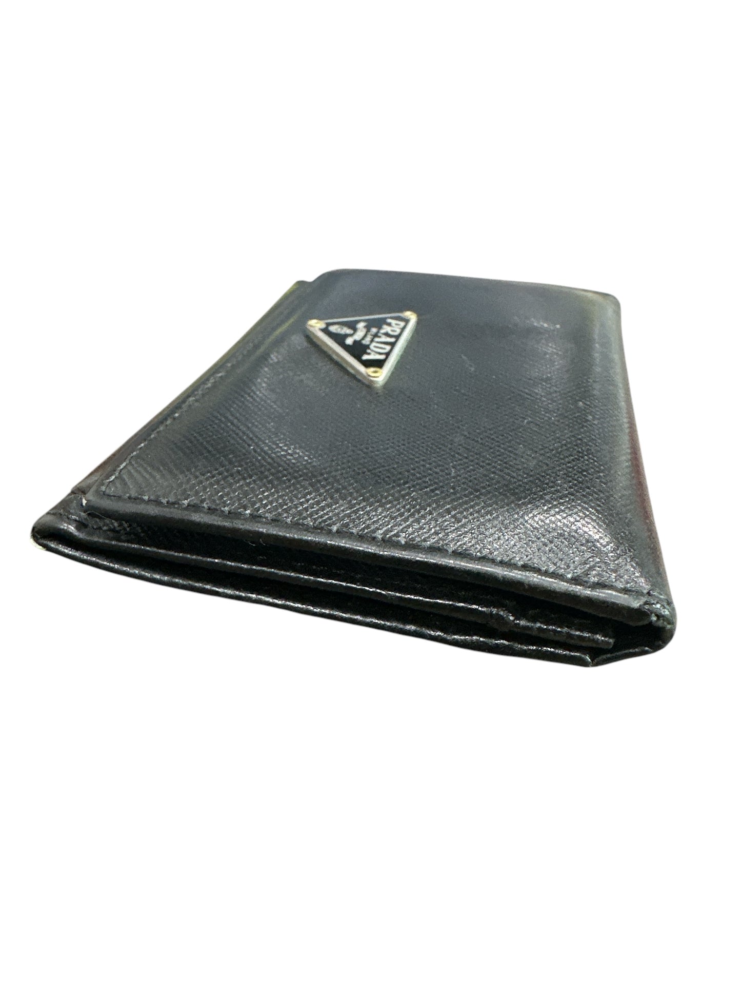Prada Saffiano Leather Compact Wallet - Clairely Amazing