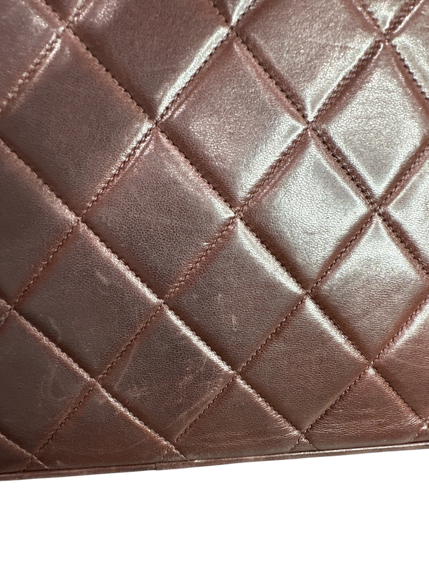1994-1995 Chanel Matelassé Burgundy Leather Bag - Clairely Amazing