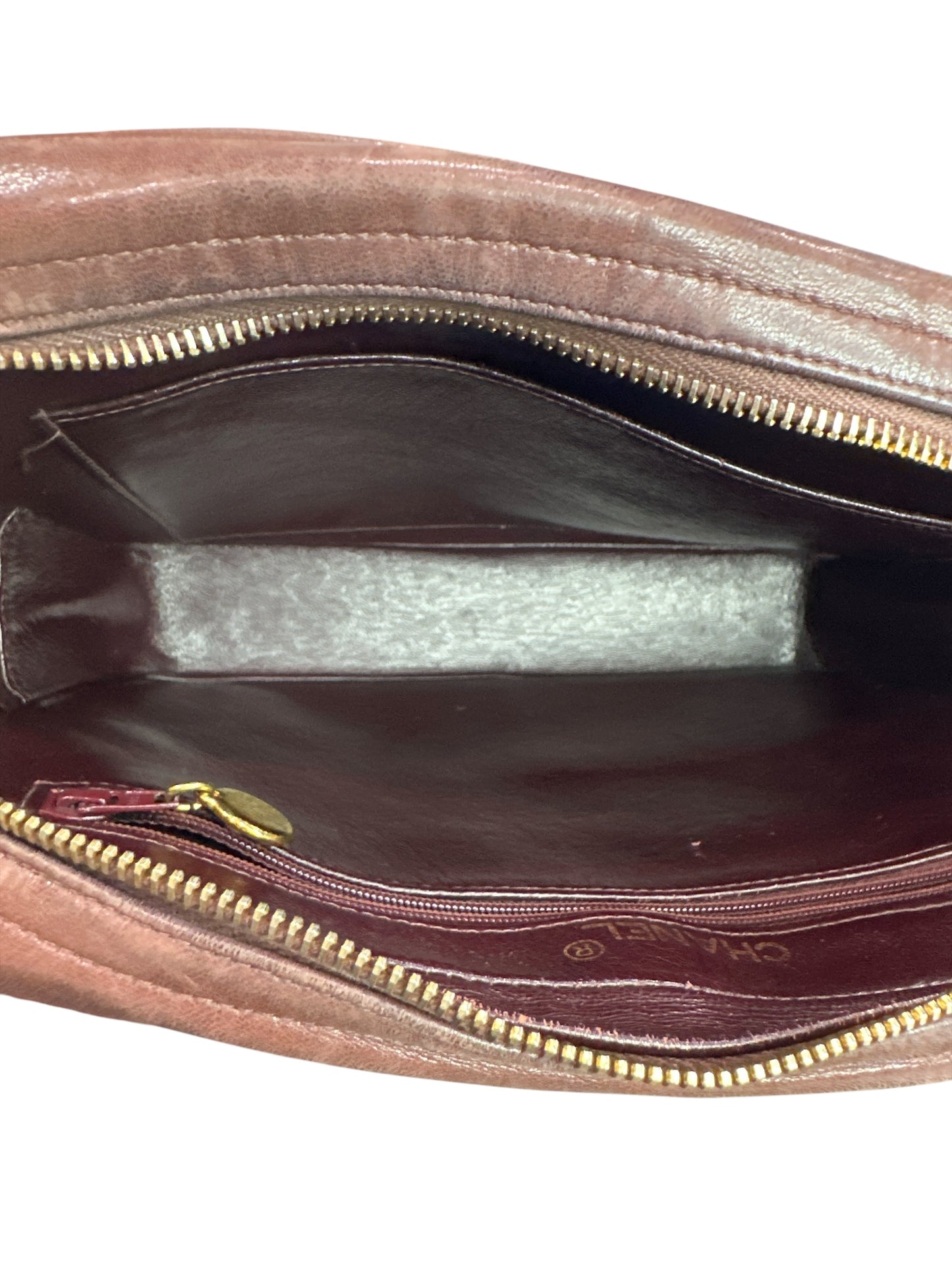 1994-1995 Chanel Matelassé Burgundy Leather Bag - Clairely Amazing